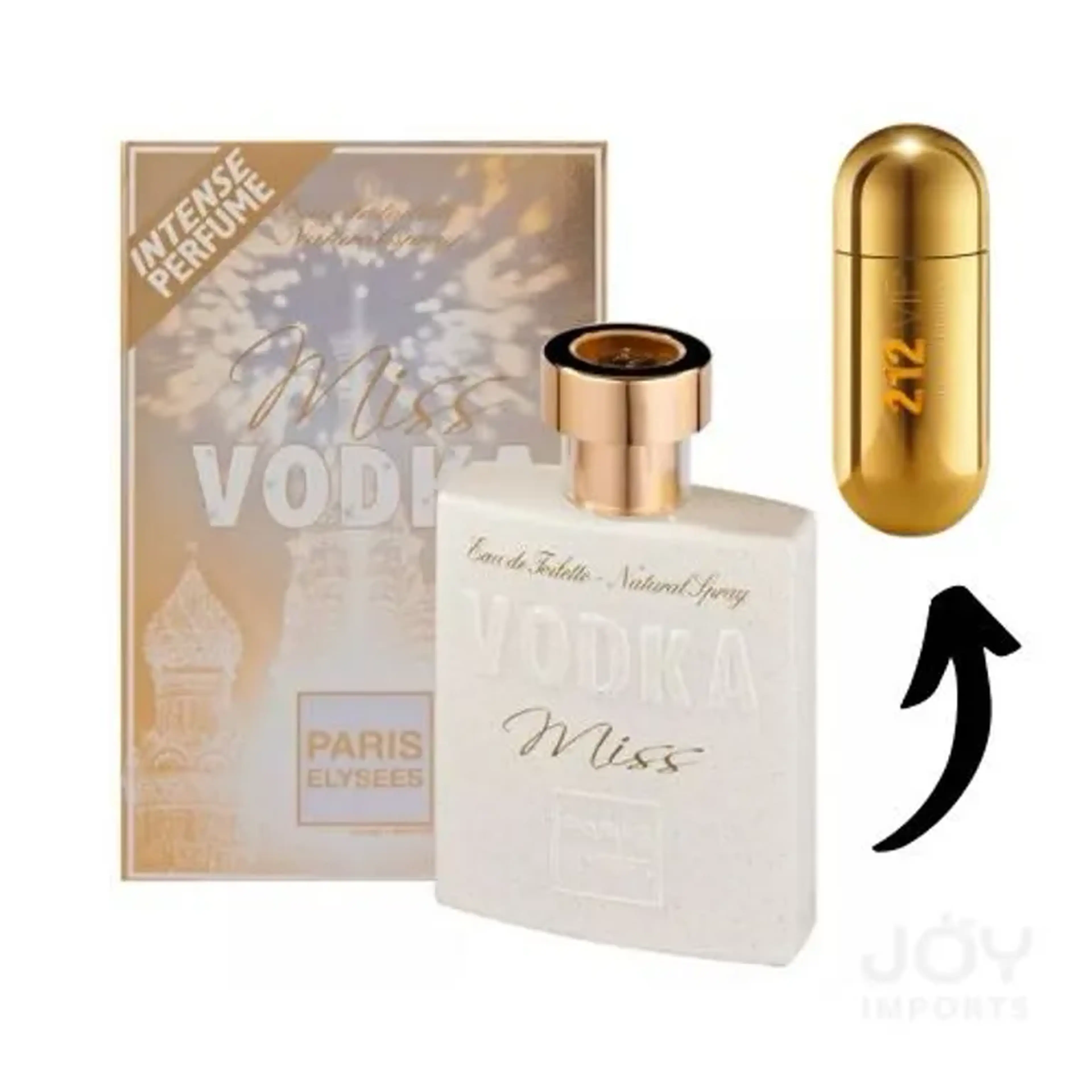 Vodka Miss Paris Elysees Perfume Feminino EDT 100ml imagem