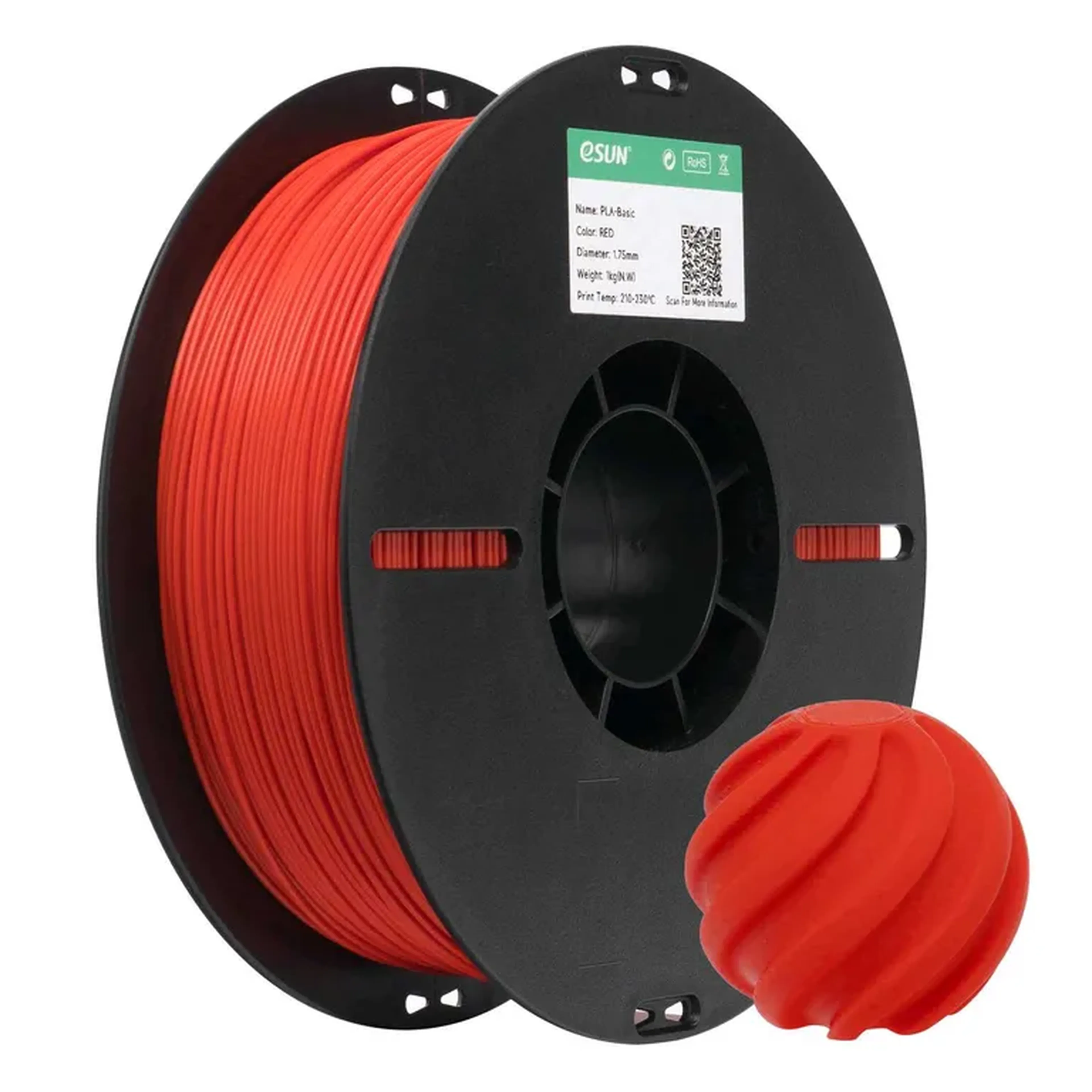 PLA Basic Vermelho 1kg Esun imagem