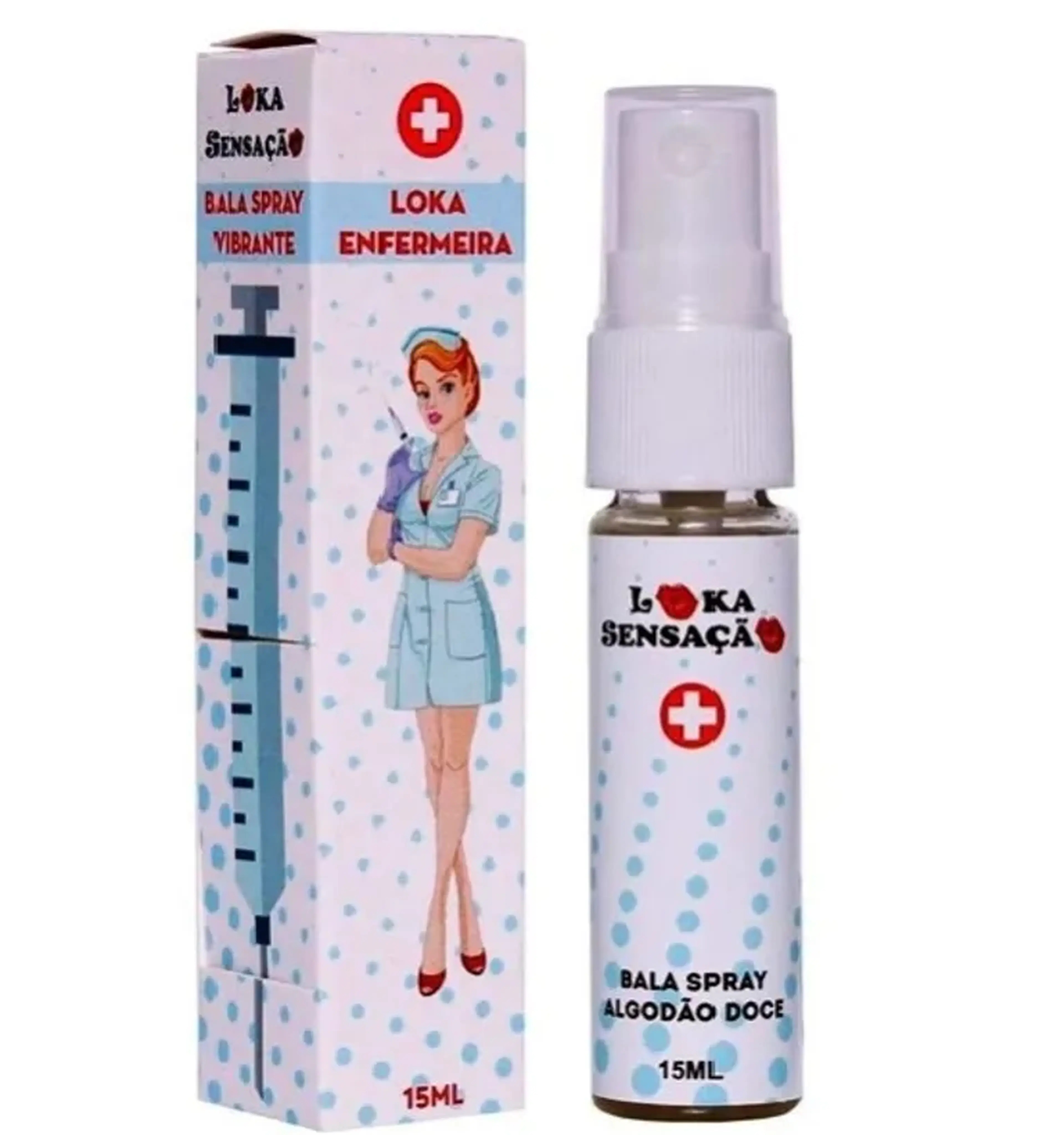 Loka enfermeira bala spray vibrante 15 ml imagem