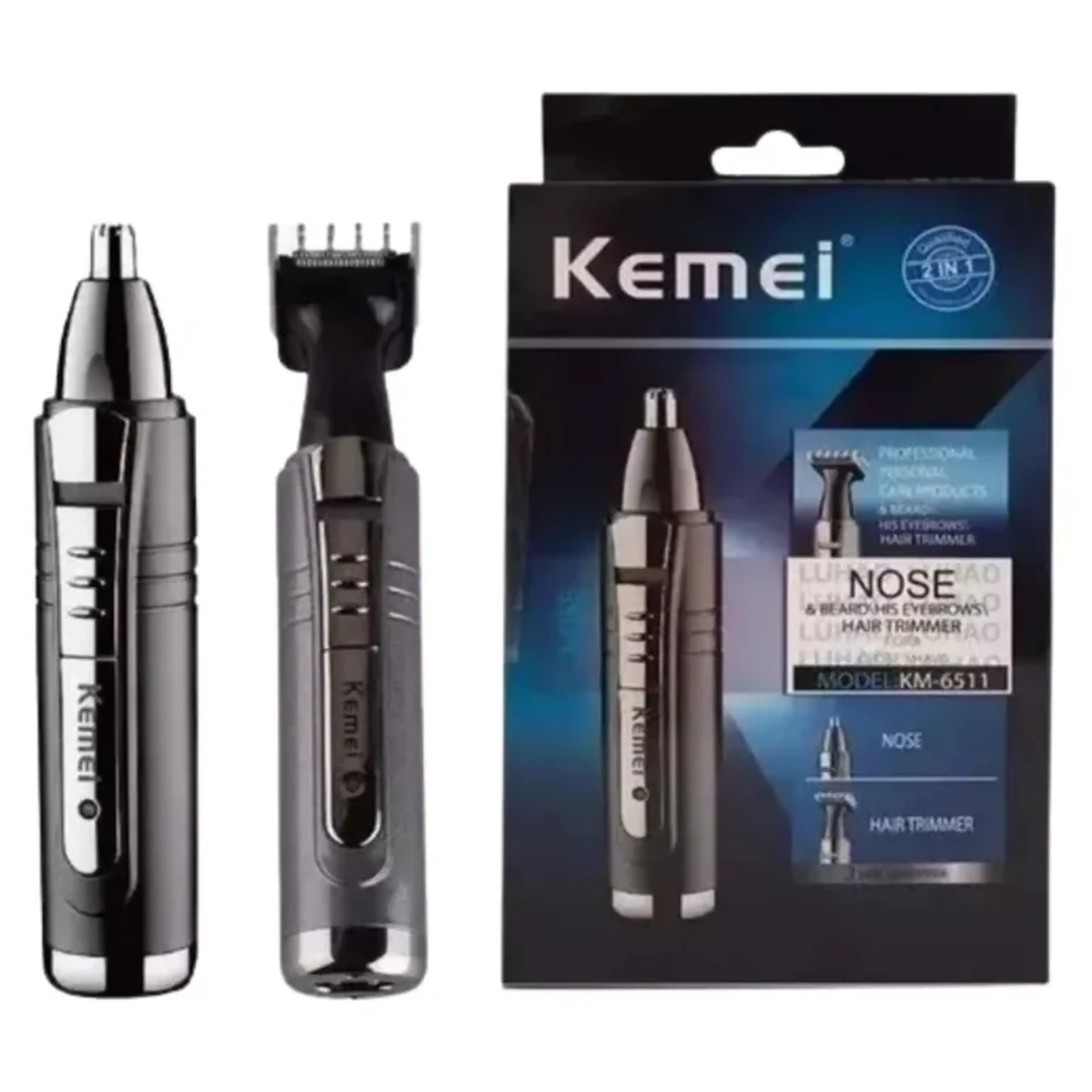 Maquina para barba,cabelo,nariz e ouvido Kemei. imagem