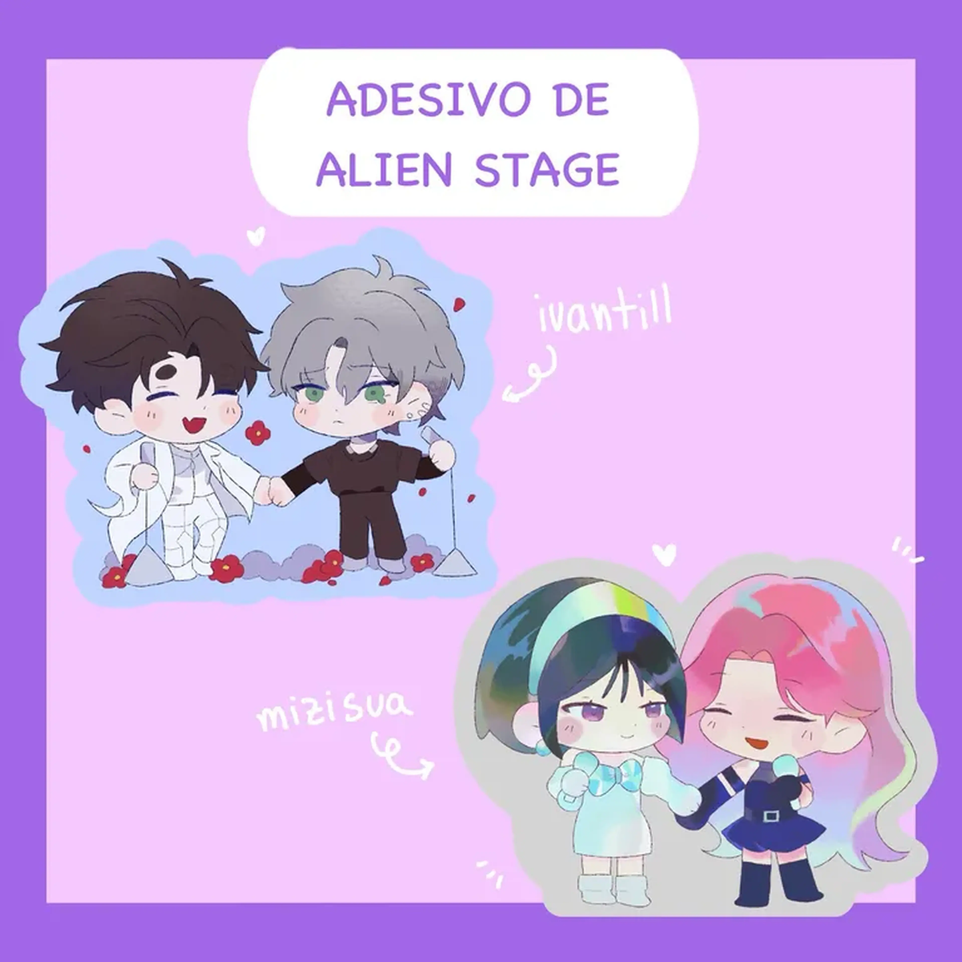 ADESIVOS INDIVIDUAIS DE ALIEN STAGE imagem