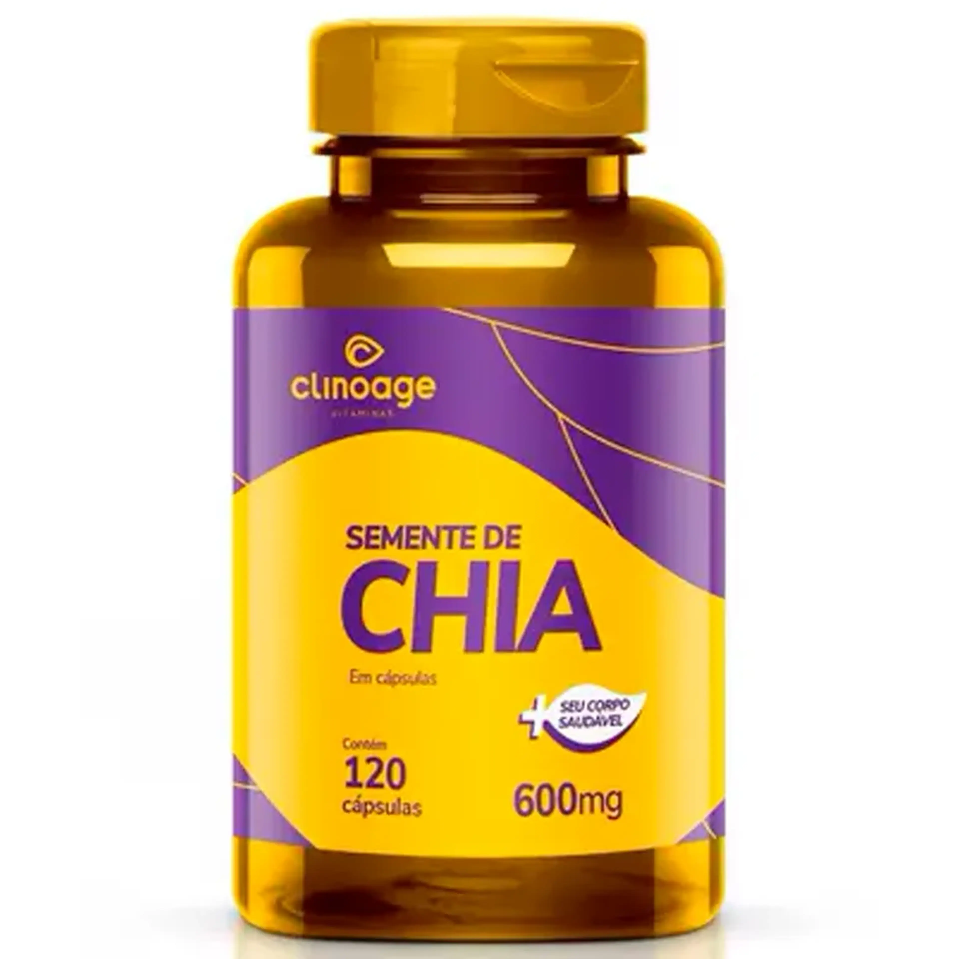 Chia 120 capsulas 600mg Clinoage imagem
