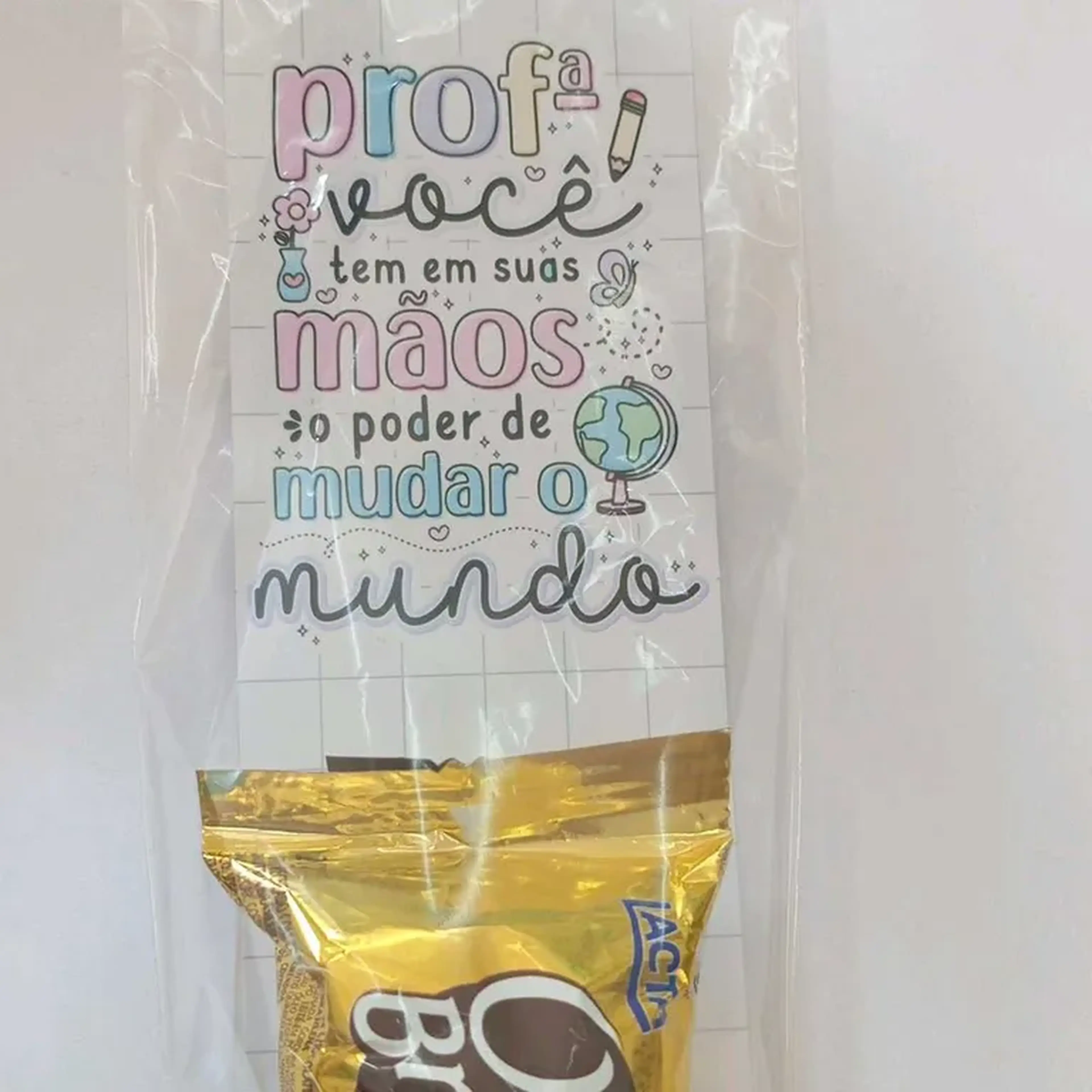 Cartão com bombom imagem