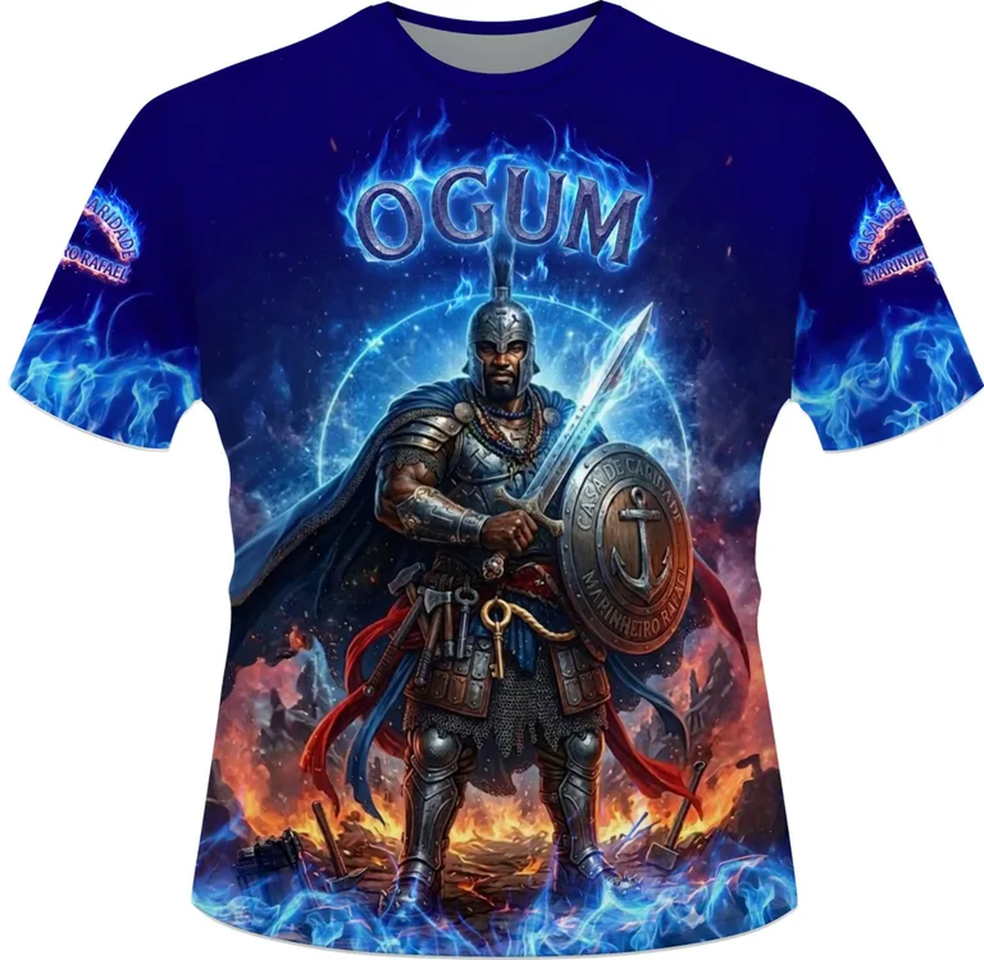 Camisa Ogum Casa De Caridade Marinheiro Rafael 1304-4 imagem