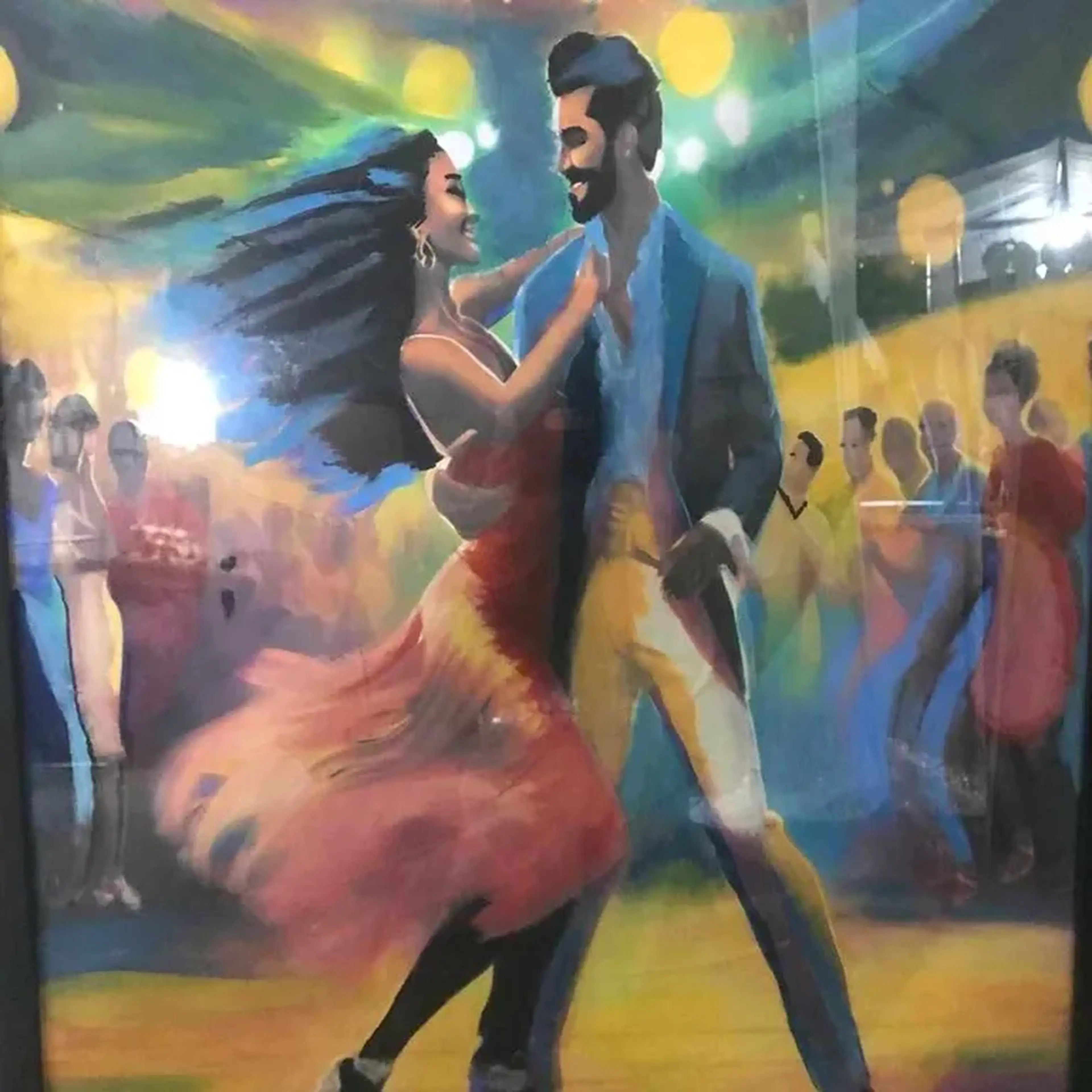 Qd Salsa 40x60 Papel MDF imagem