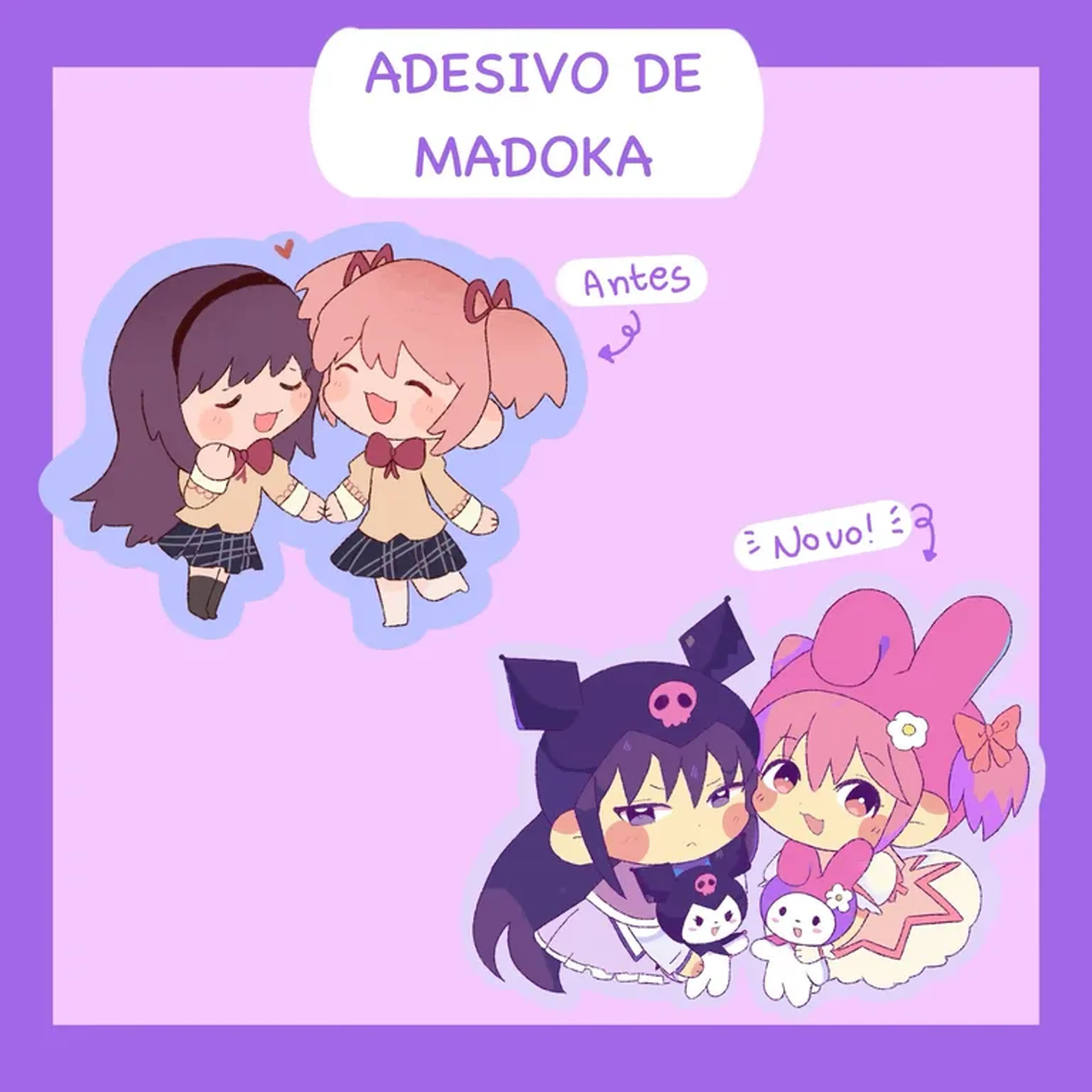 ADESIVOS INDIVIDUAIS DE MADOKA imagem