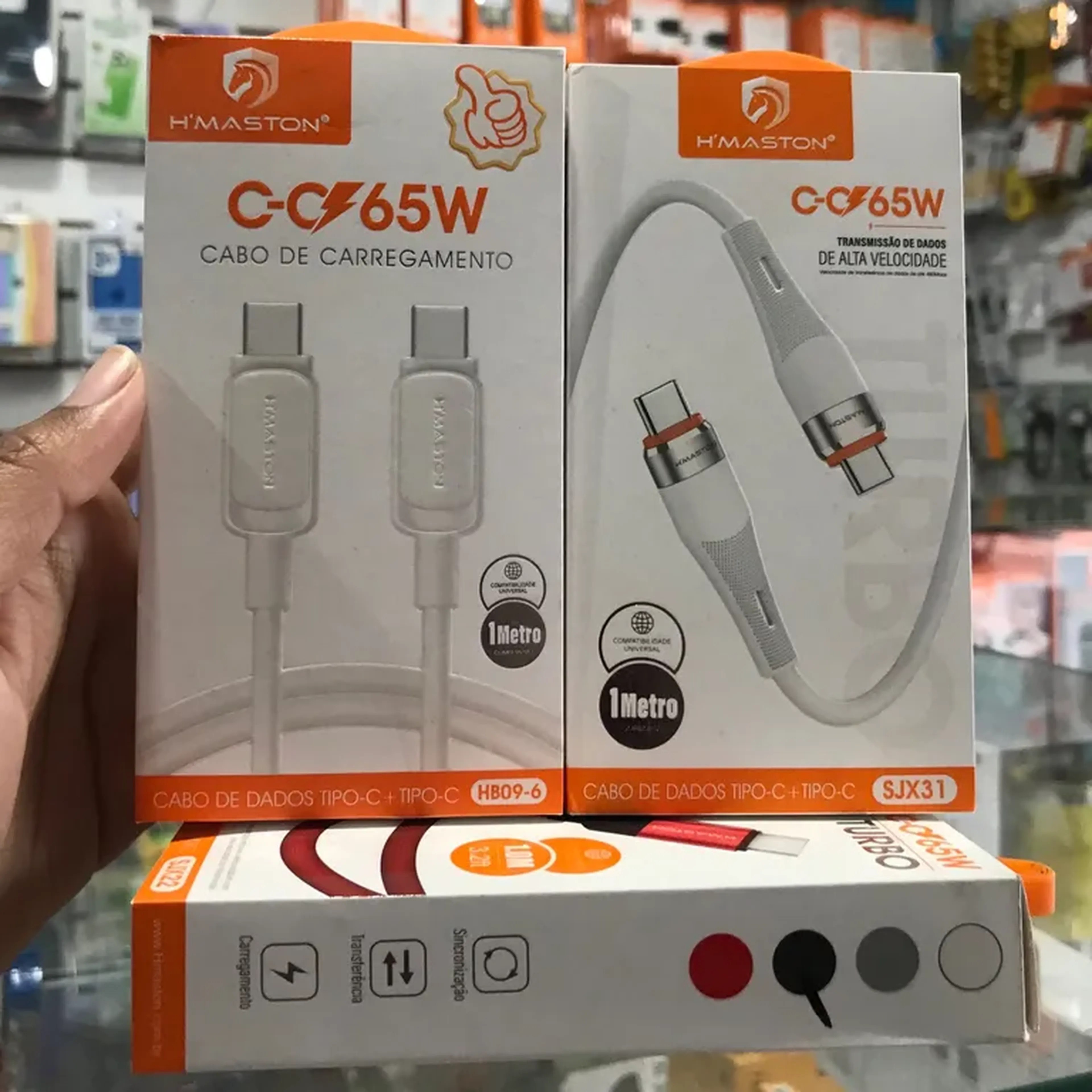 Cabo H'maston Tipo-C Tipo-C 65W imagem