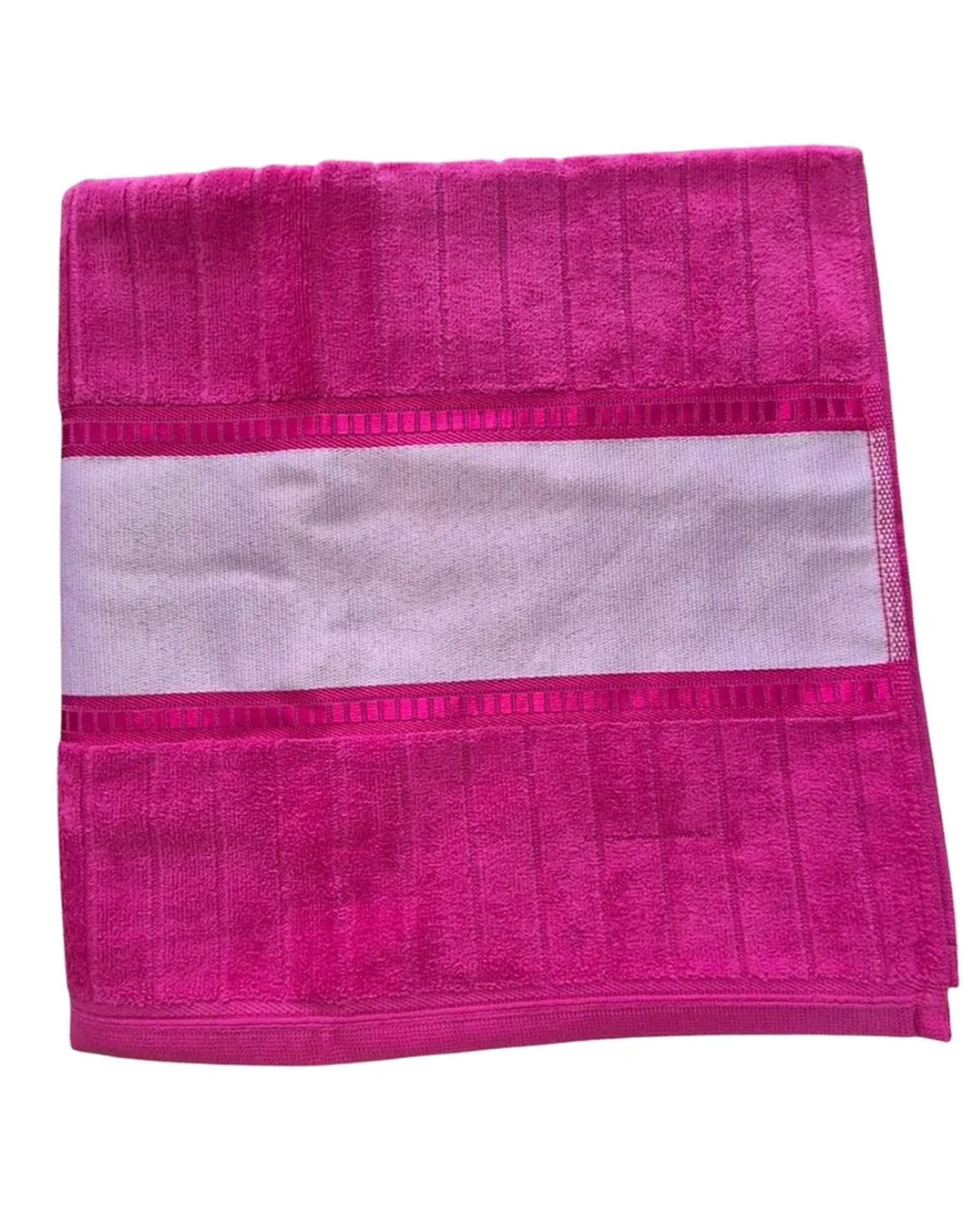 Toalha Banho Rosa Pink Personalizada tam:70x140cm imagem