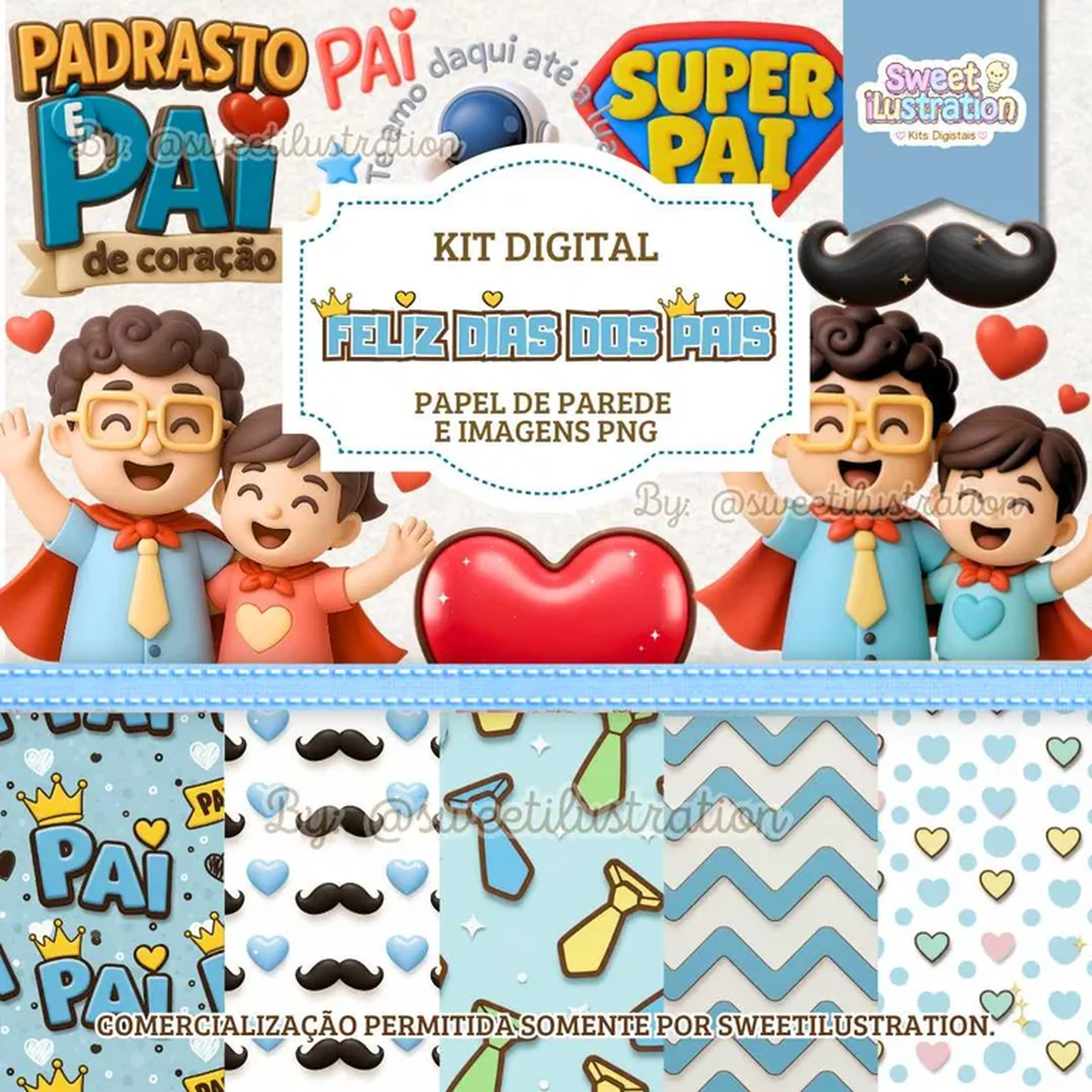 Kit Digital Feliz Dias dos Pais imagem
