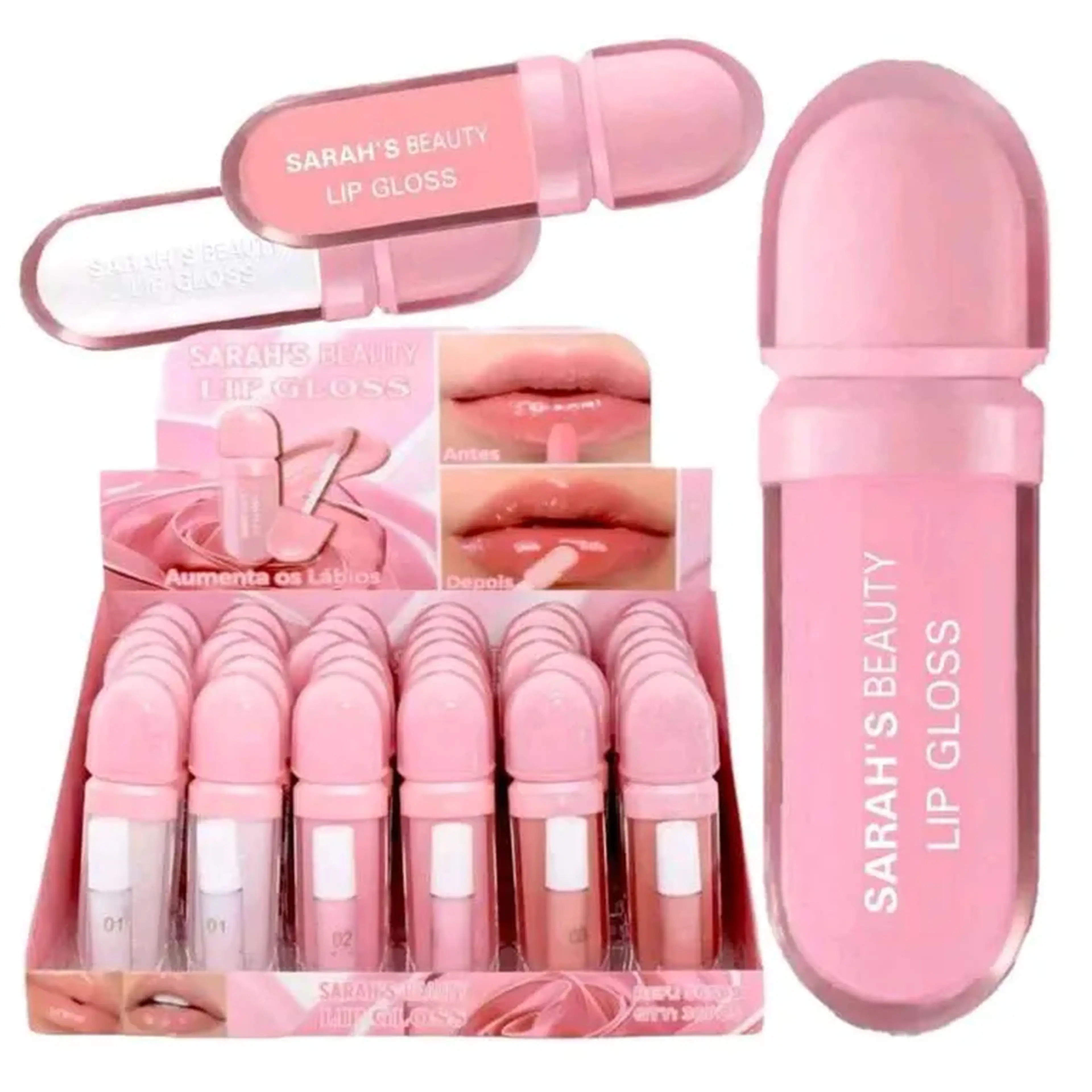 Lip Gloss Volume Aumenta os Lábios Sarah's Beauty imagem