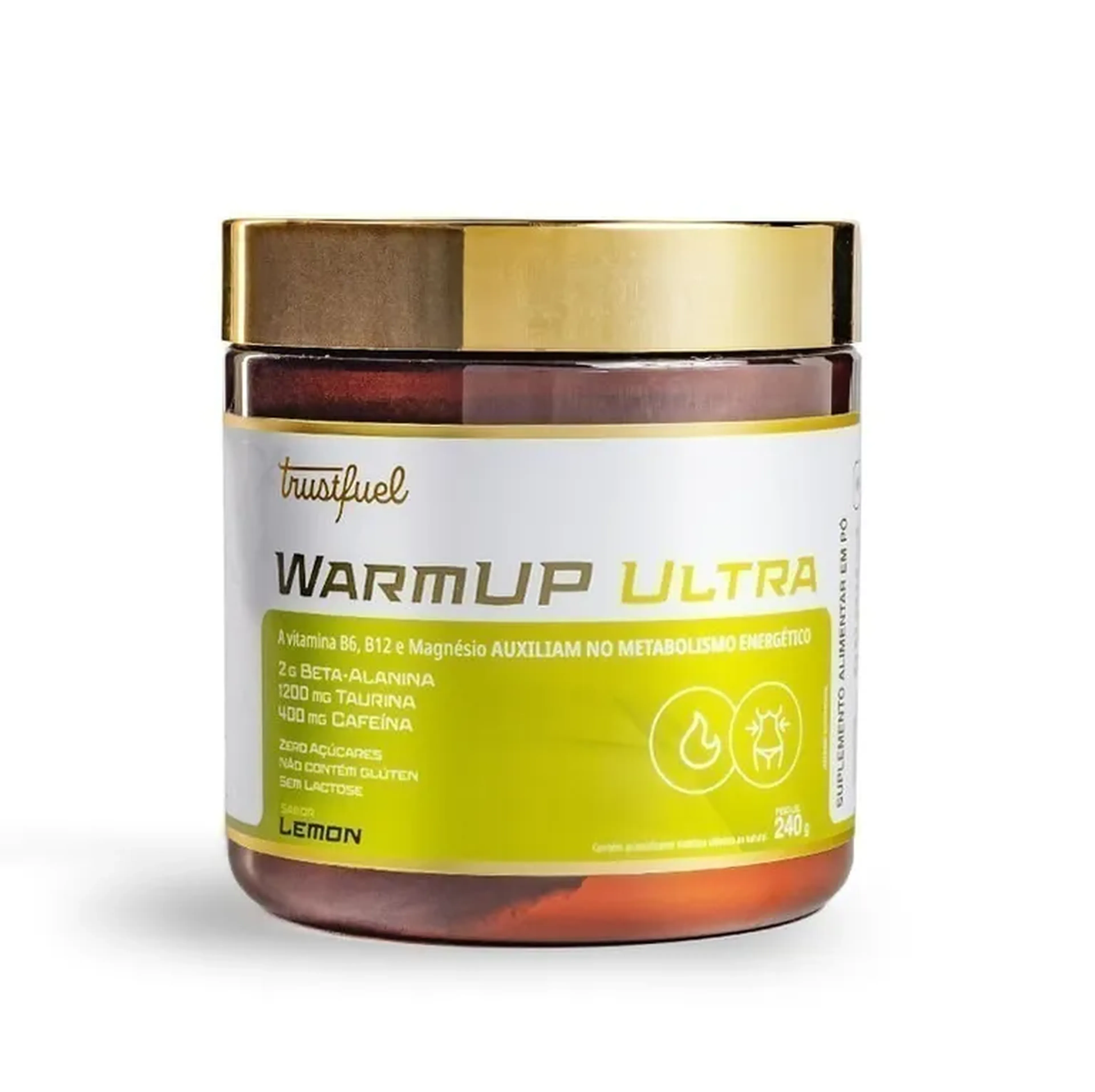 WARM UP ULTRA PRÉ-TREINO METABOLISMO - LEMON - 240G imagem