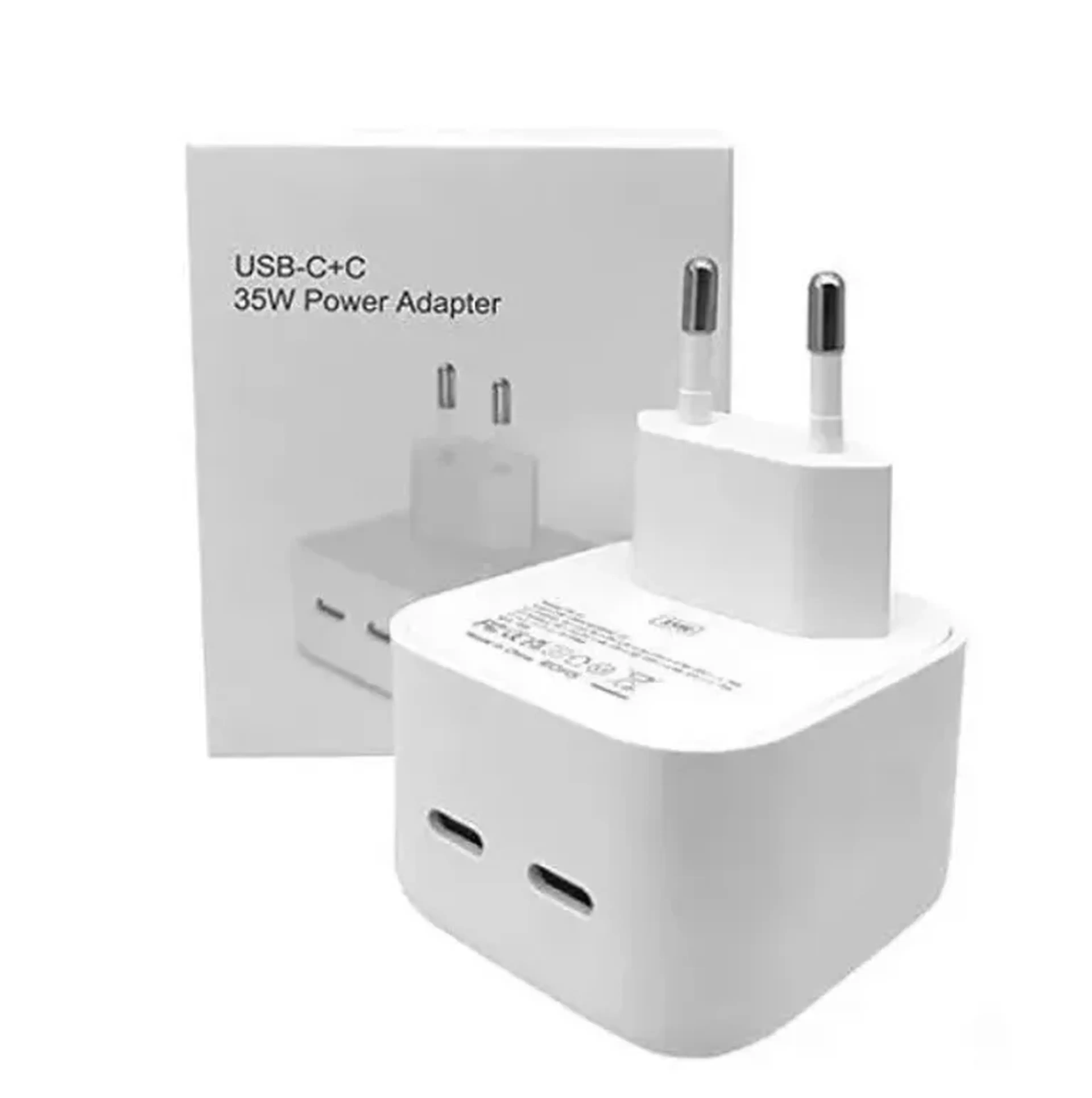 Fonte Compativel iPhone 35w Dupla Entrada Usb-c imagem