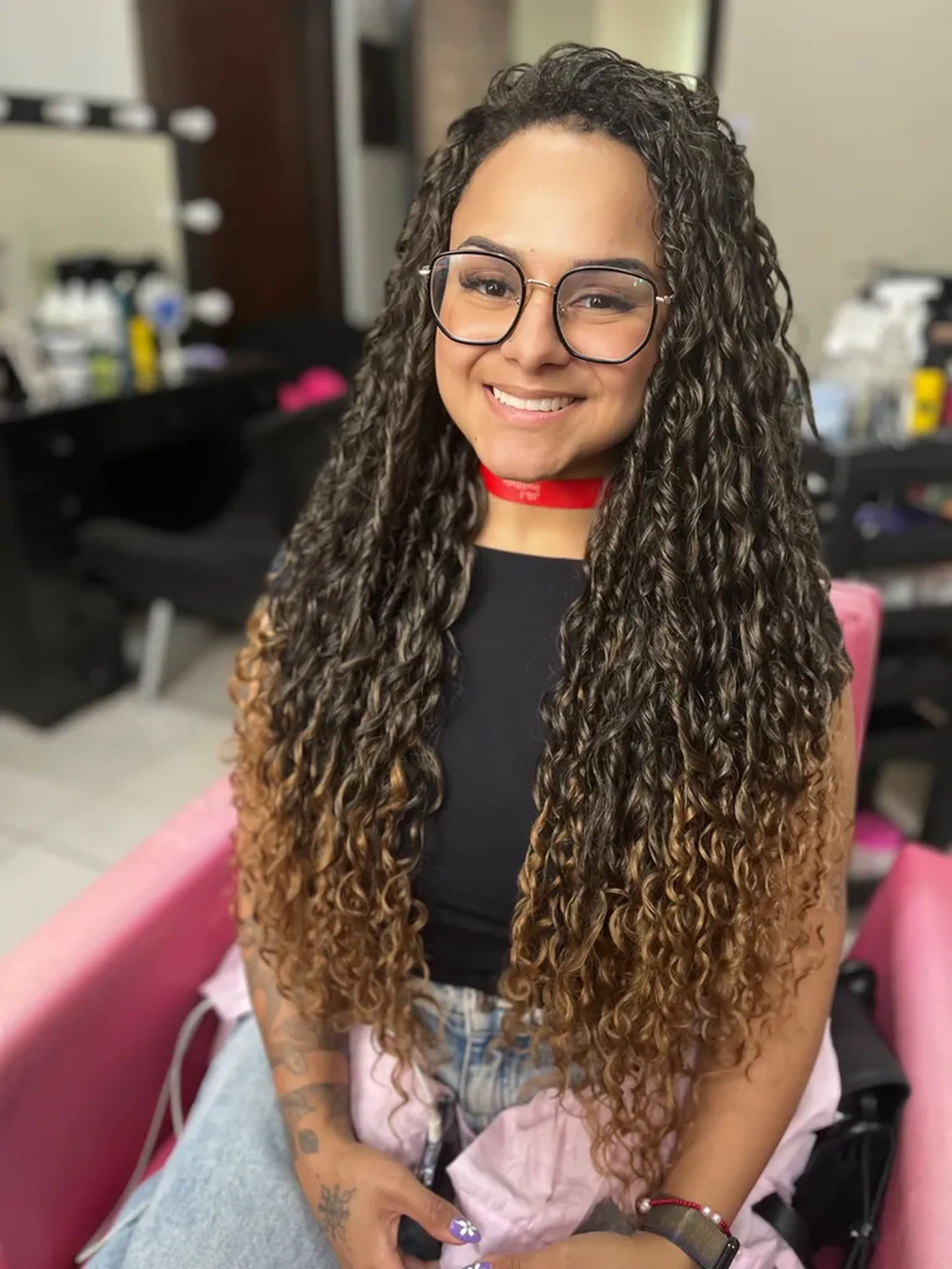 Caipirinha californiana com loiro 80cm - 300gramas fibra humaniz imagem