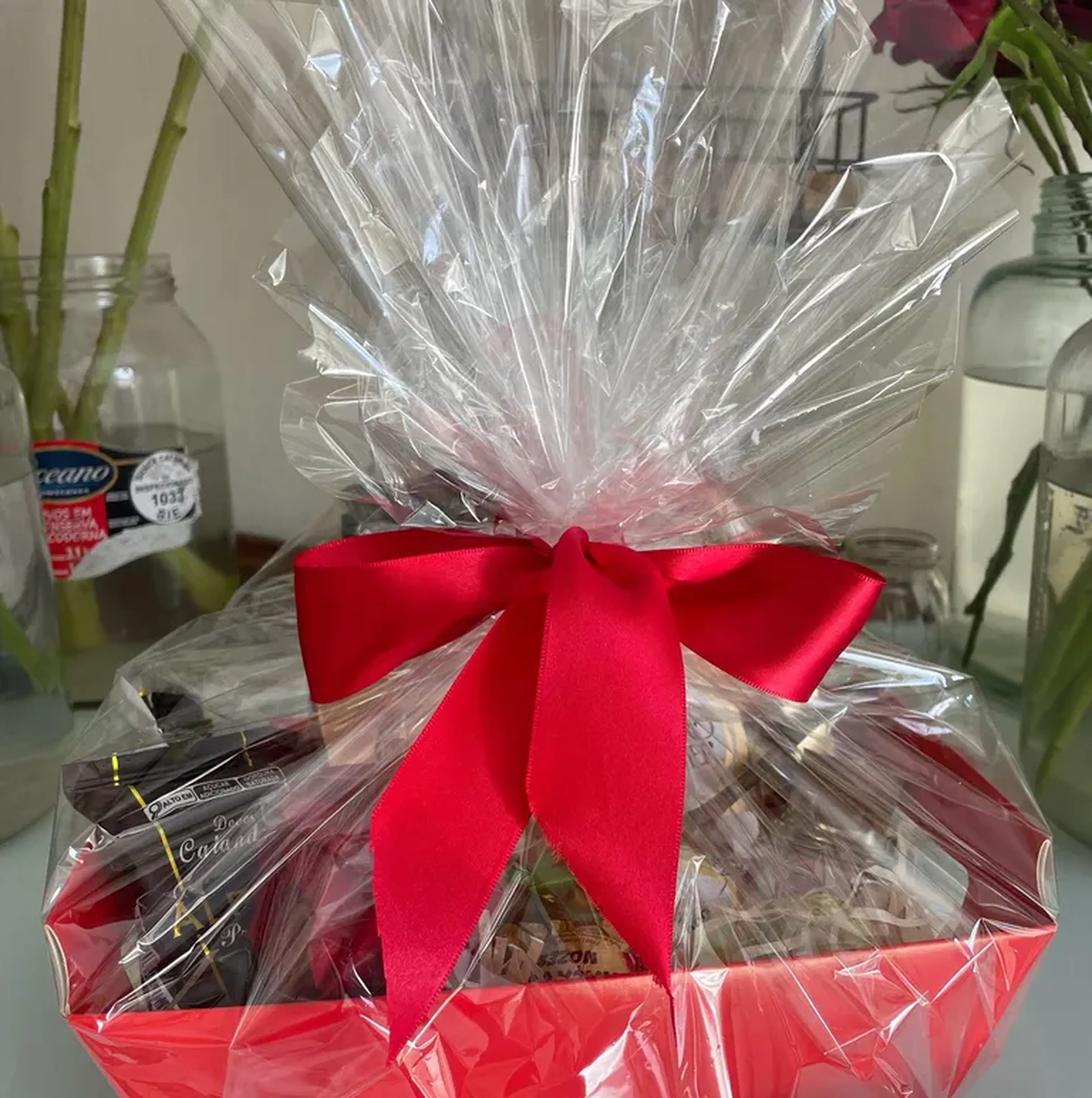 Cesta de chocolates P imagem