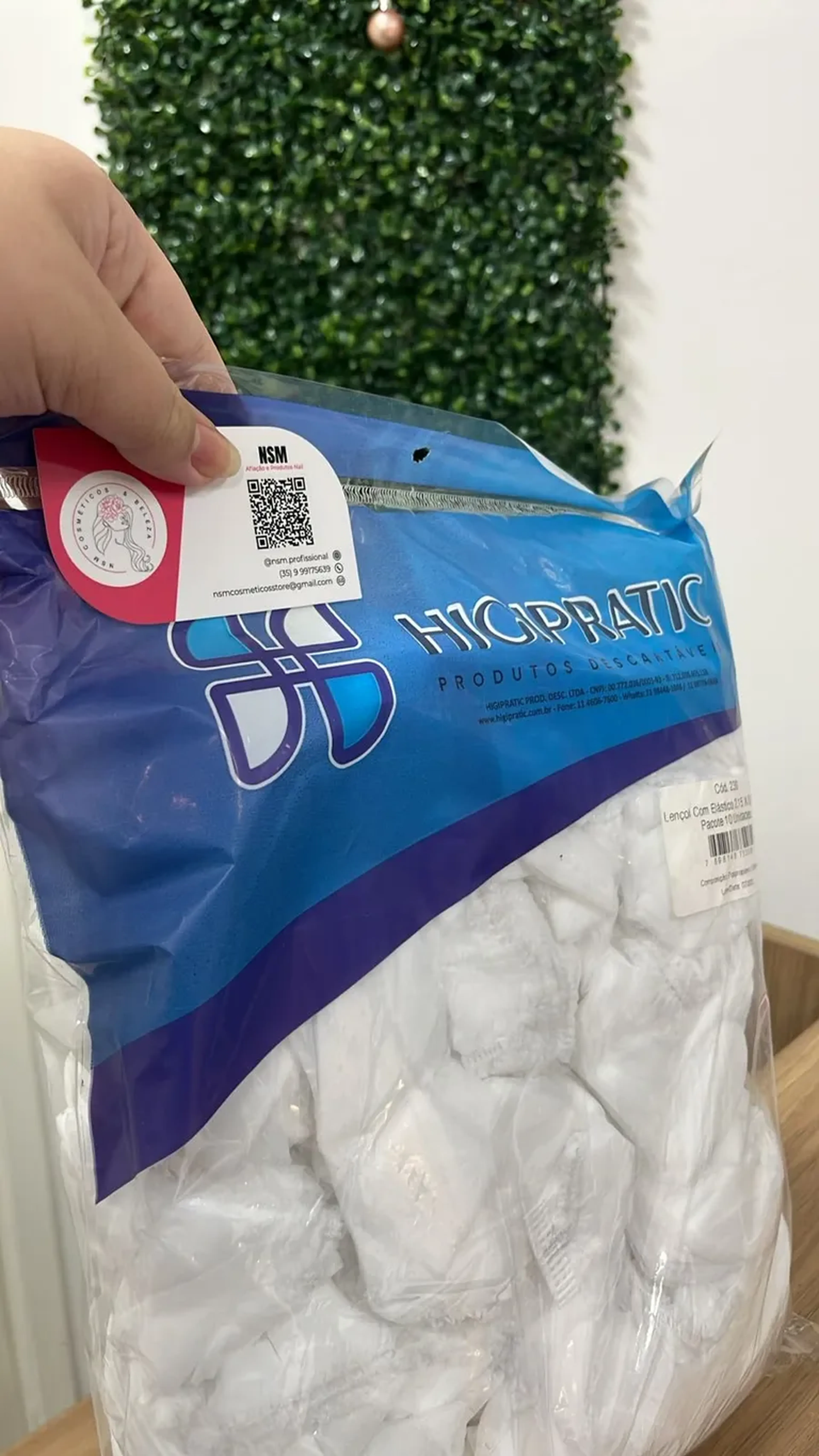 Lençol com Elástico 10un Higipratic imagem