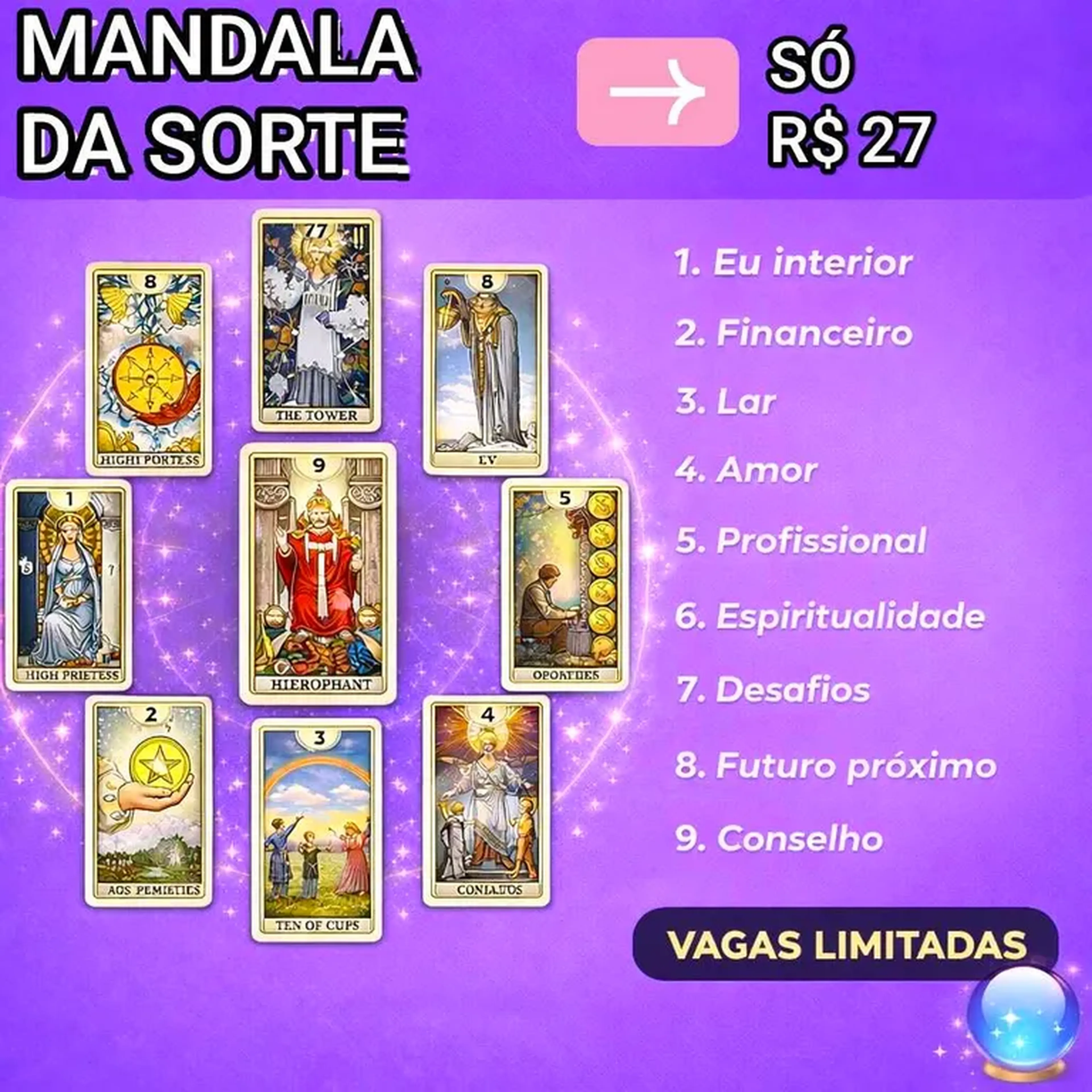 LEITURA DE TAROT: Mandala da sorte imagem