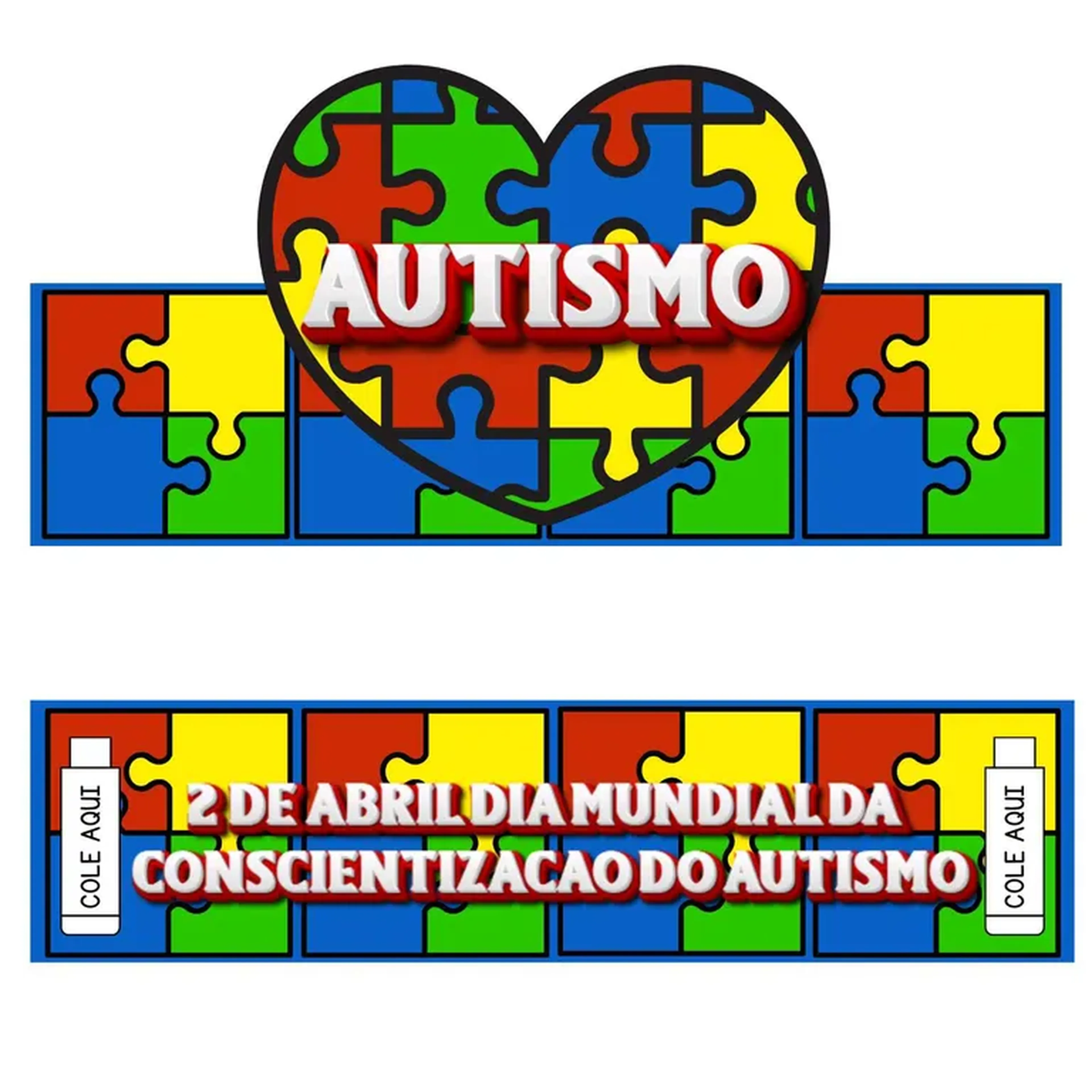 ❤️ Lembrancinha dia do Autismo 💙🌈 imagem