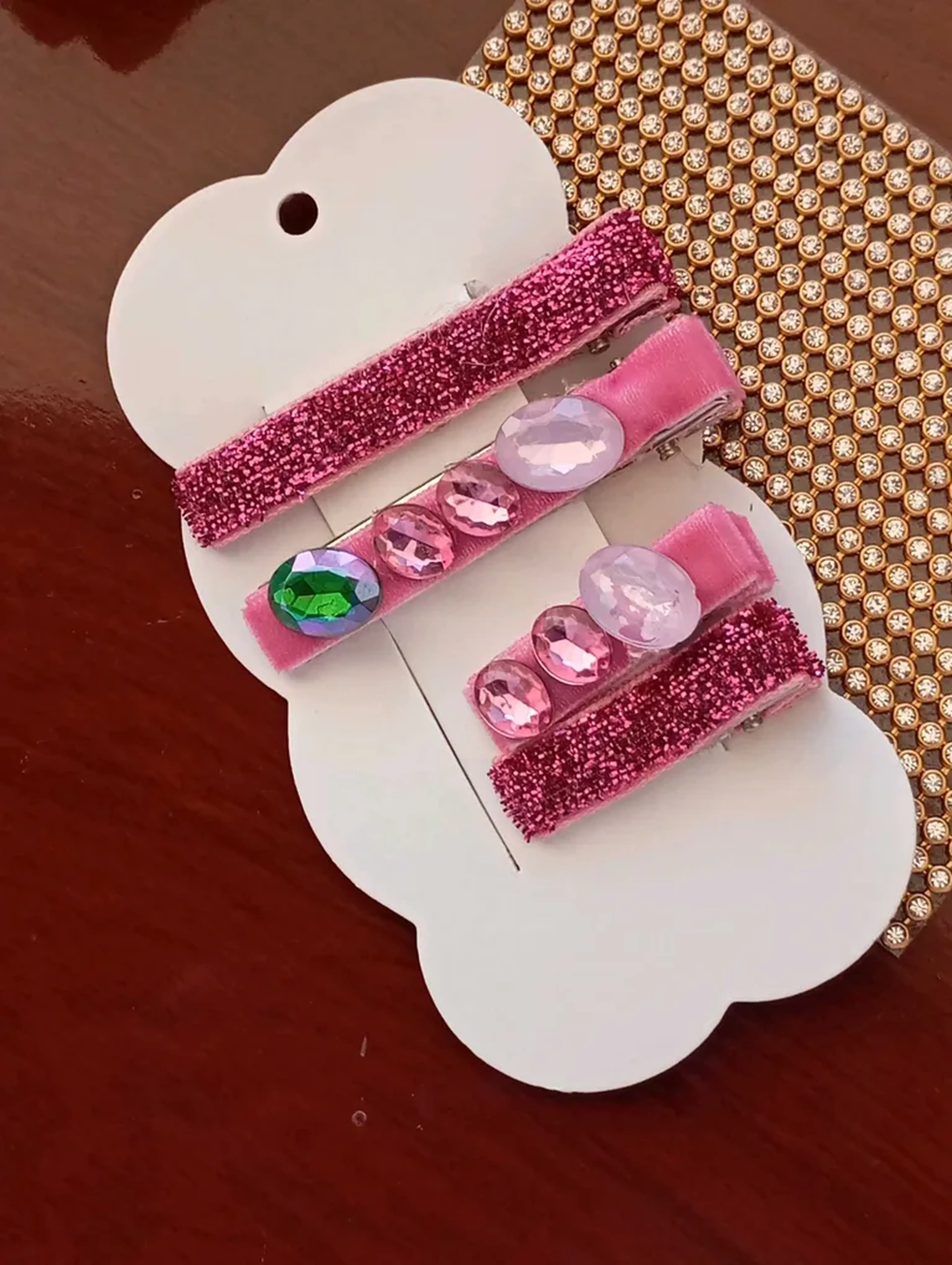 Presilhas brilhosas mãe e filha imagem