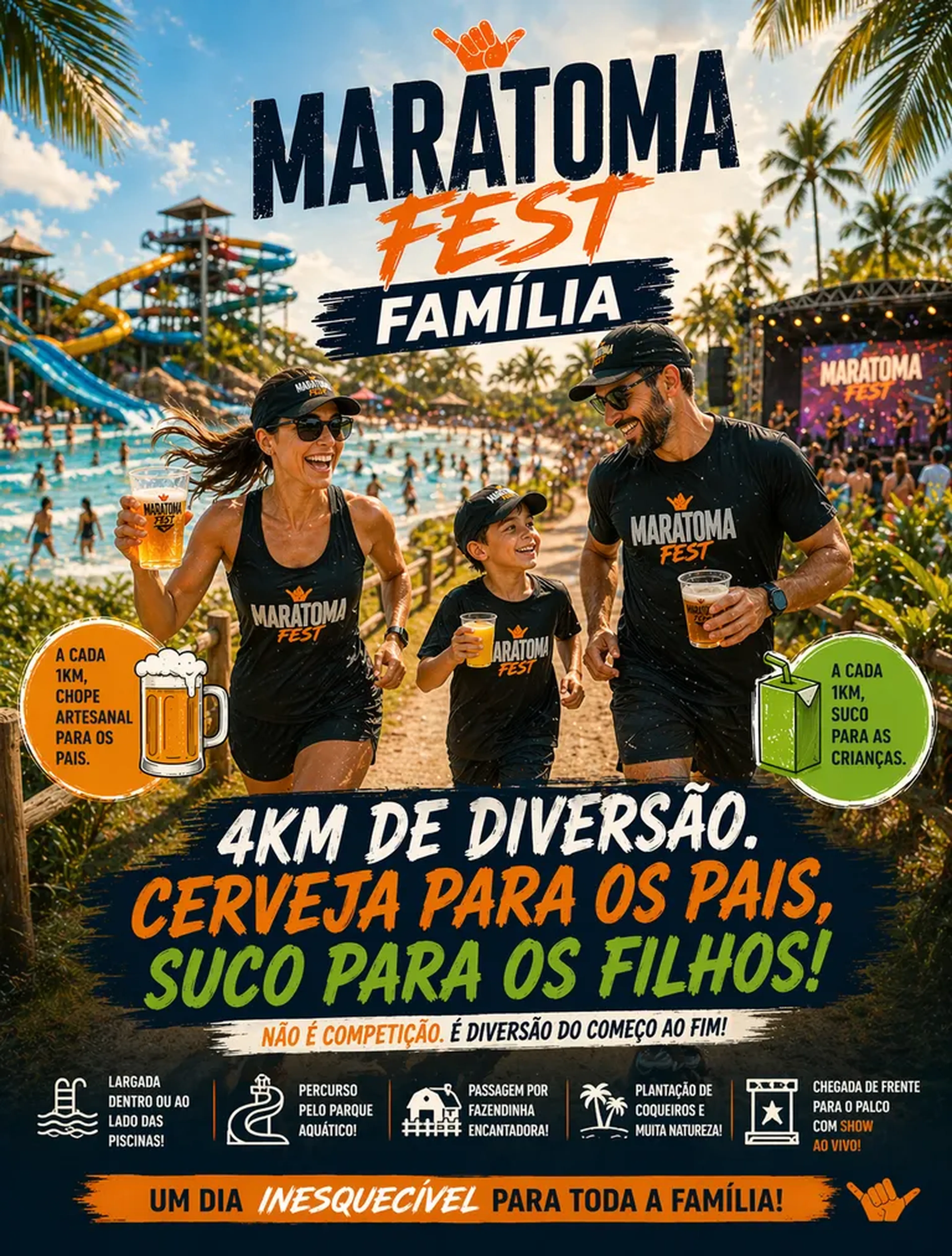 Inscrição MaraTOMA Water Park Thermas de São Pedro Resort 22.08 imagem