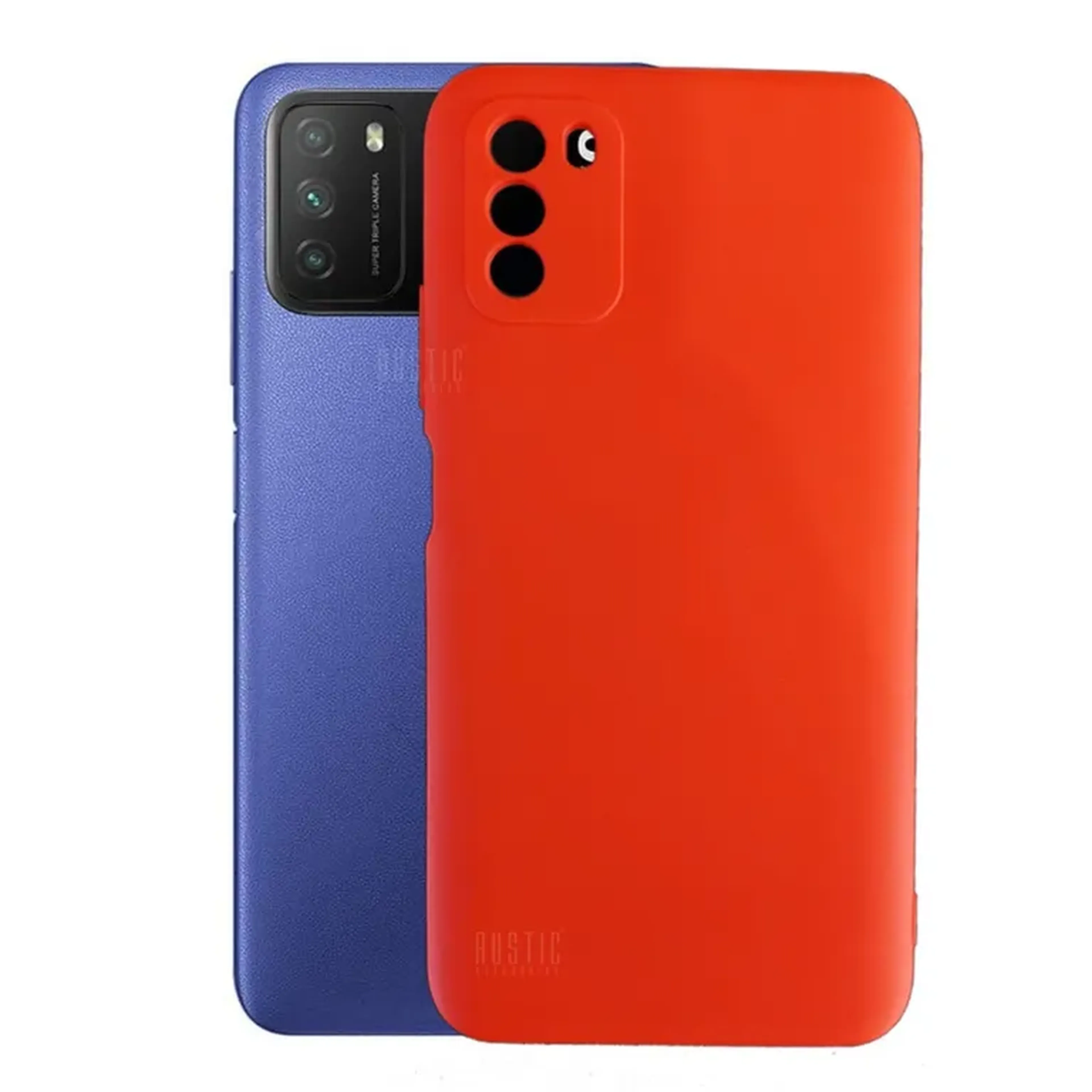 Capinha Para Poco M3, De Silicone Aveludada (VERMELHA) imagem