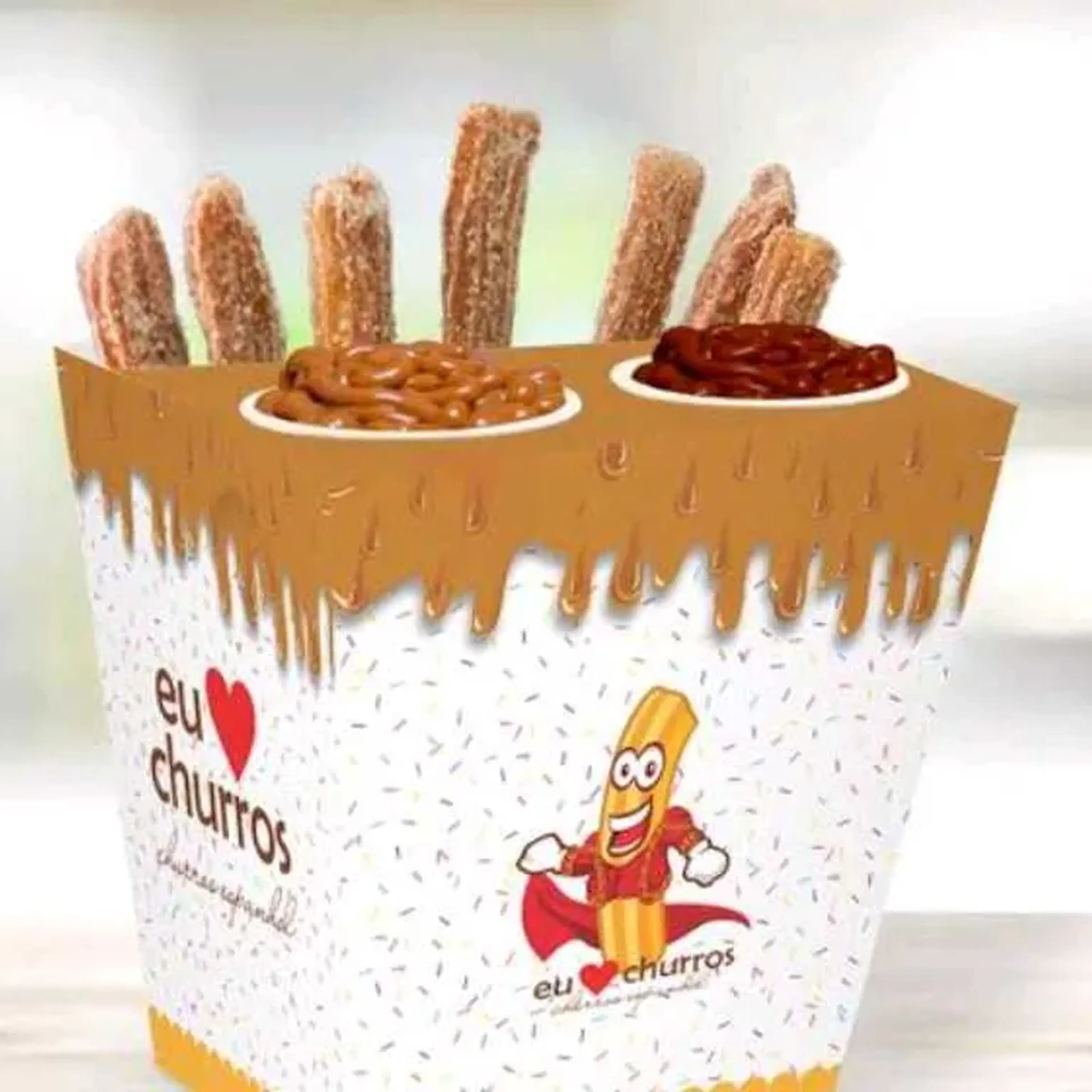 churros espanhol Nutella e kinder imagem