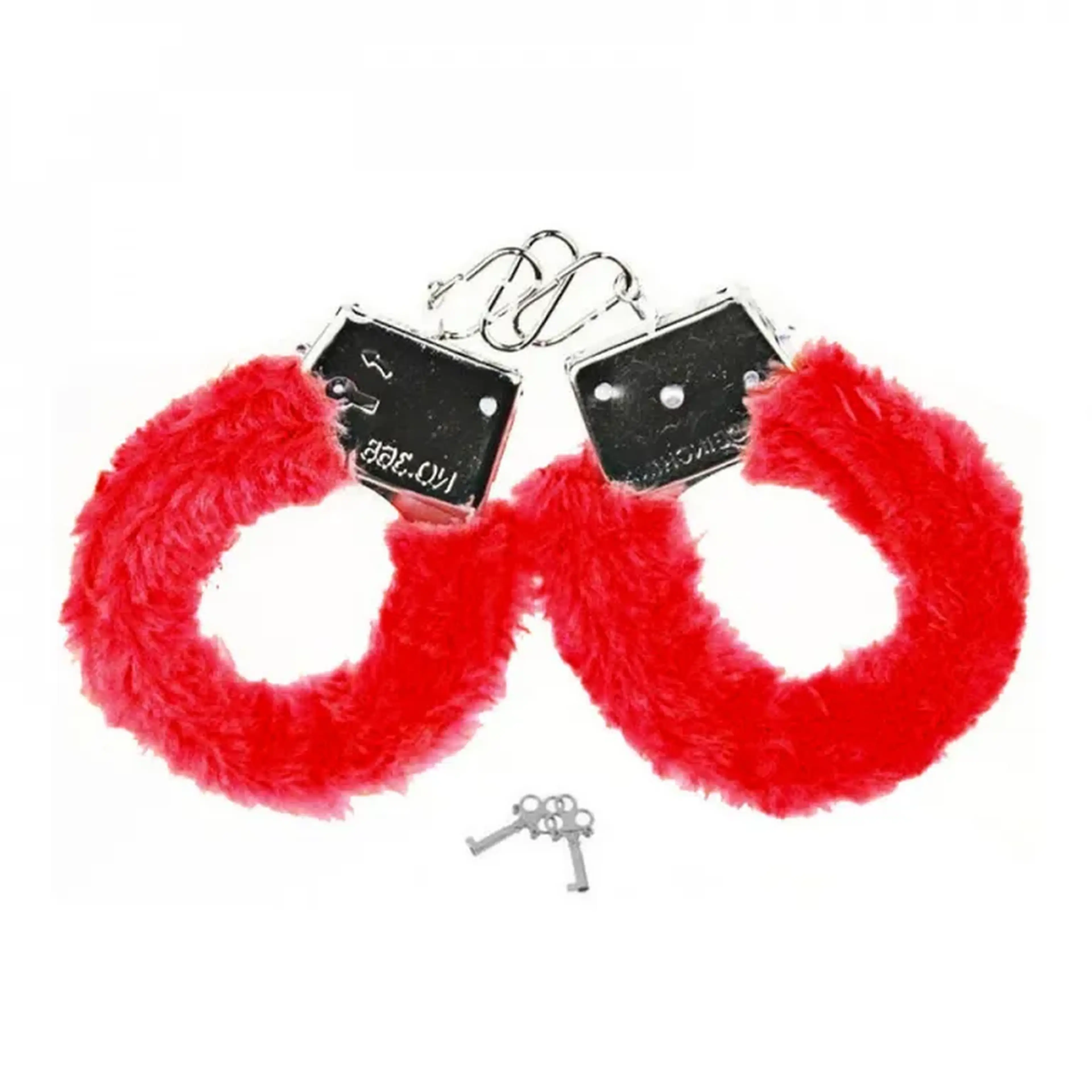 Algema De Metal Furry Love Cuffs com pelucia imagem