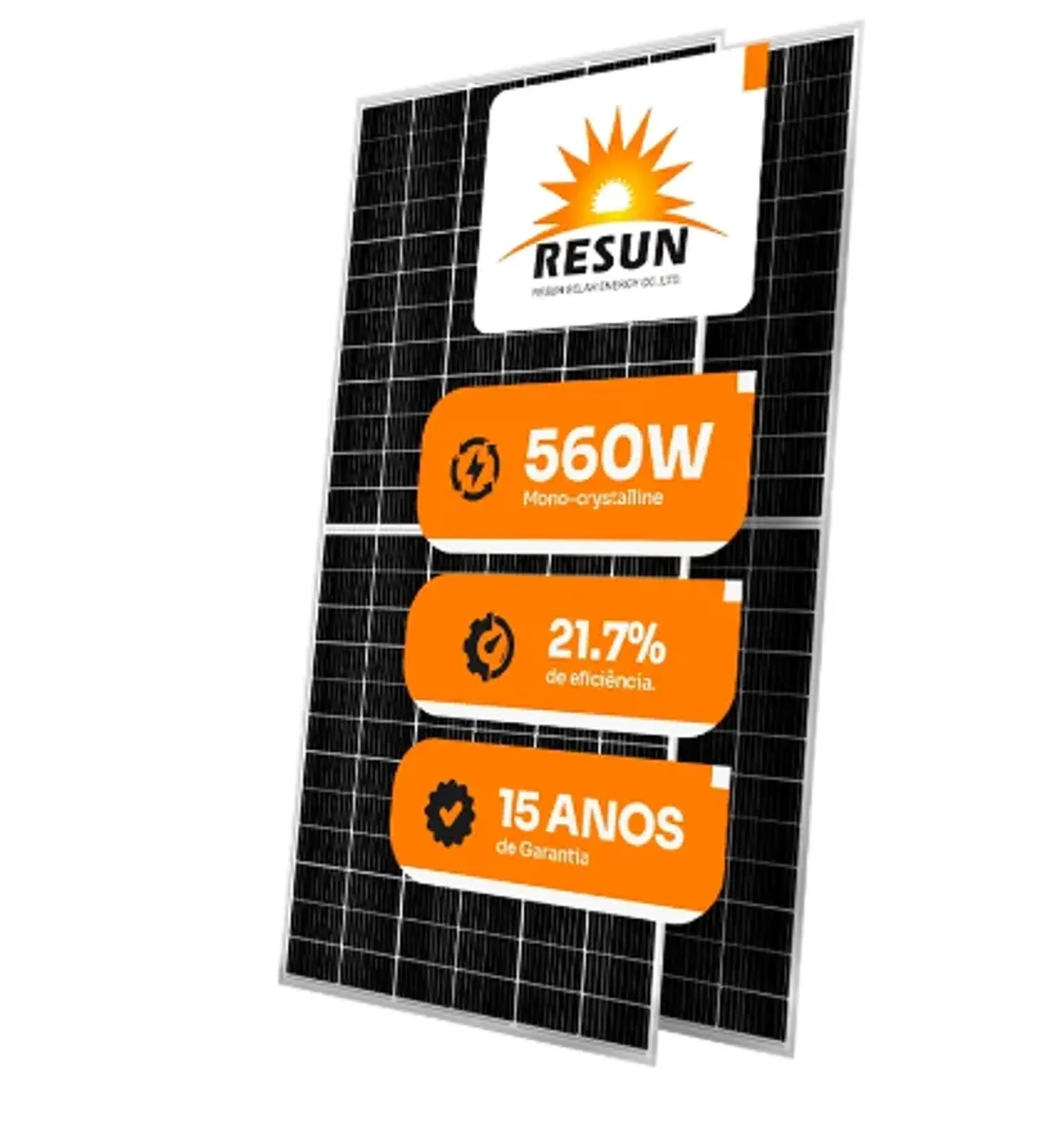 PAINEL SOLAR RESUN 560W - RS8I-560M-F30 imagem