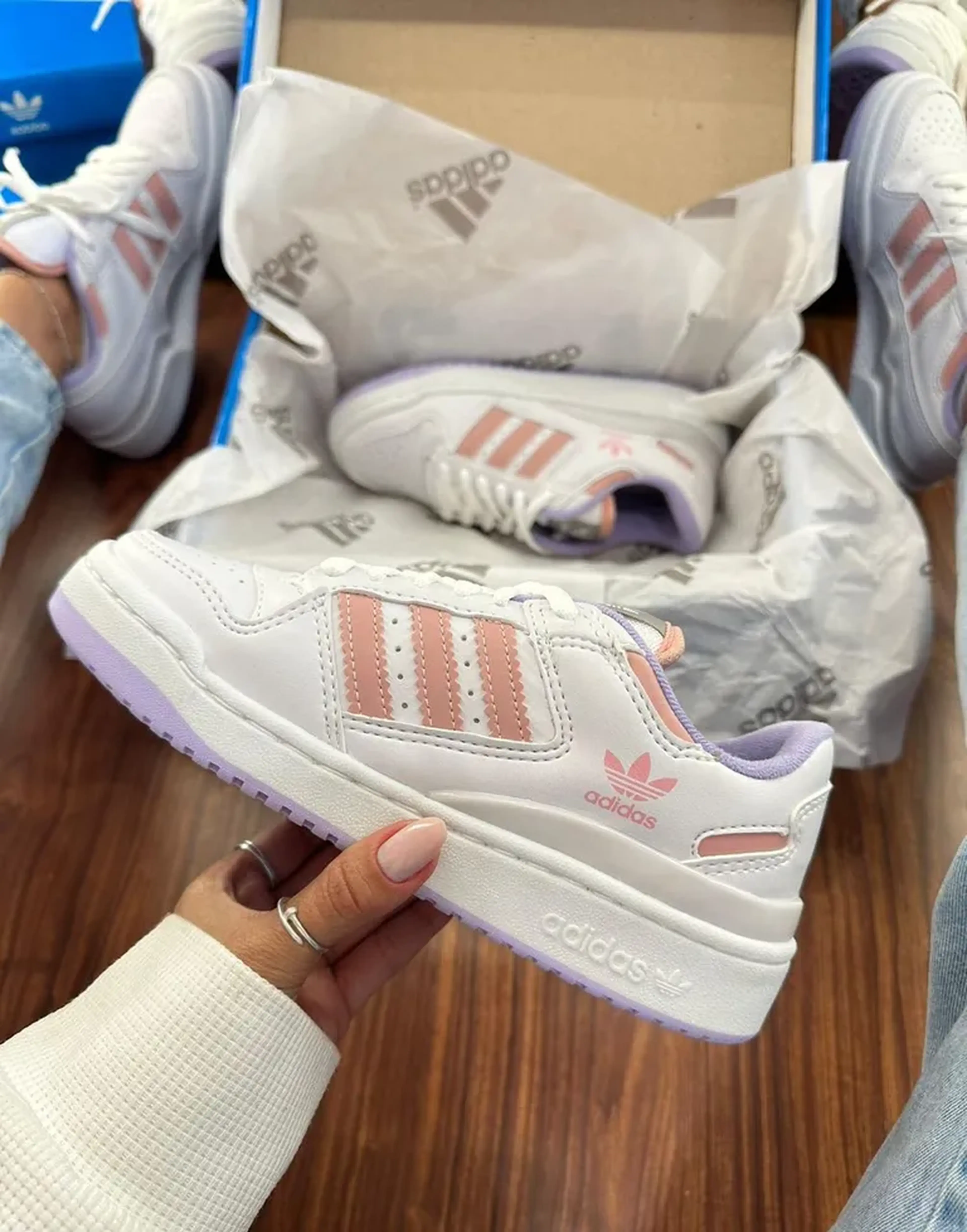 Adidas Forum Low Rosa Lilás imagem