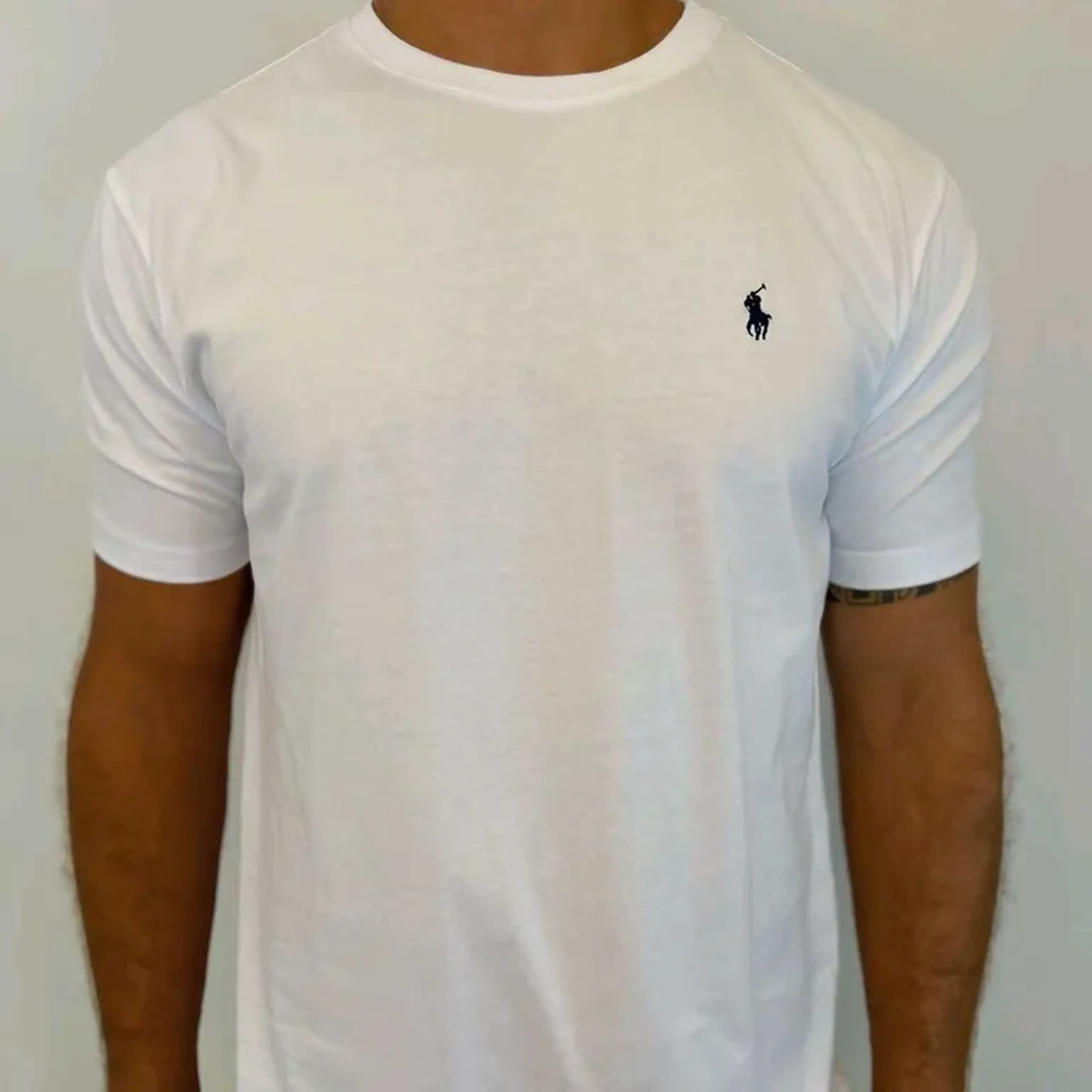 Camiseta Polo Ralph L branca imagem