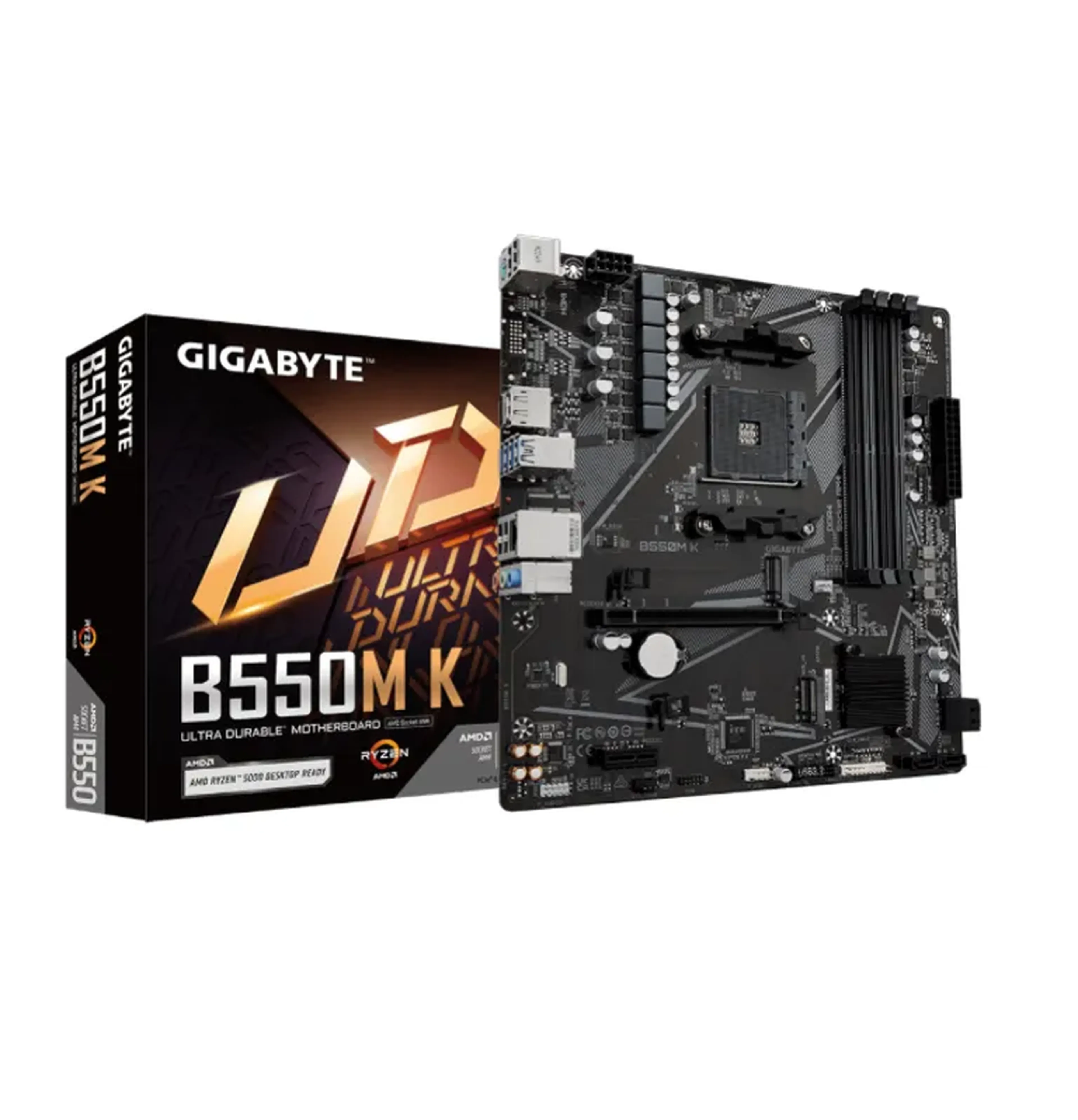 Placa Mãe Gigabyte B550m K Ultra Durable, AMD AM4, Micro ATX imagem