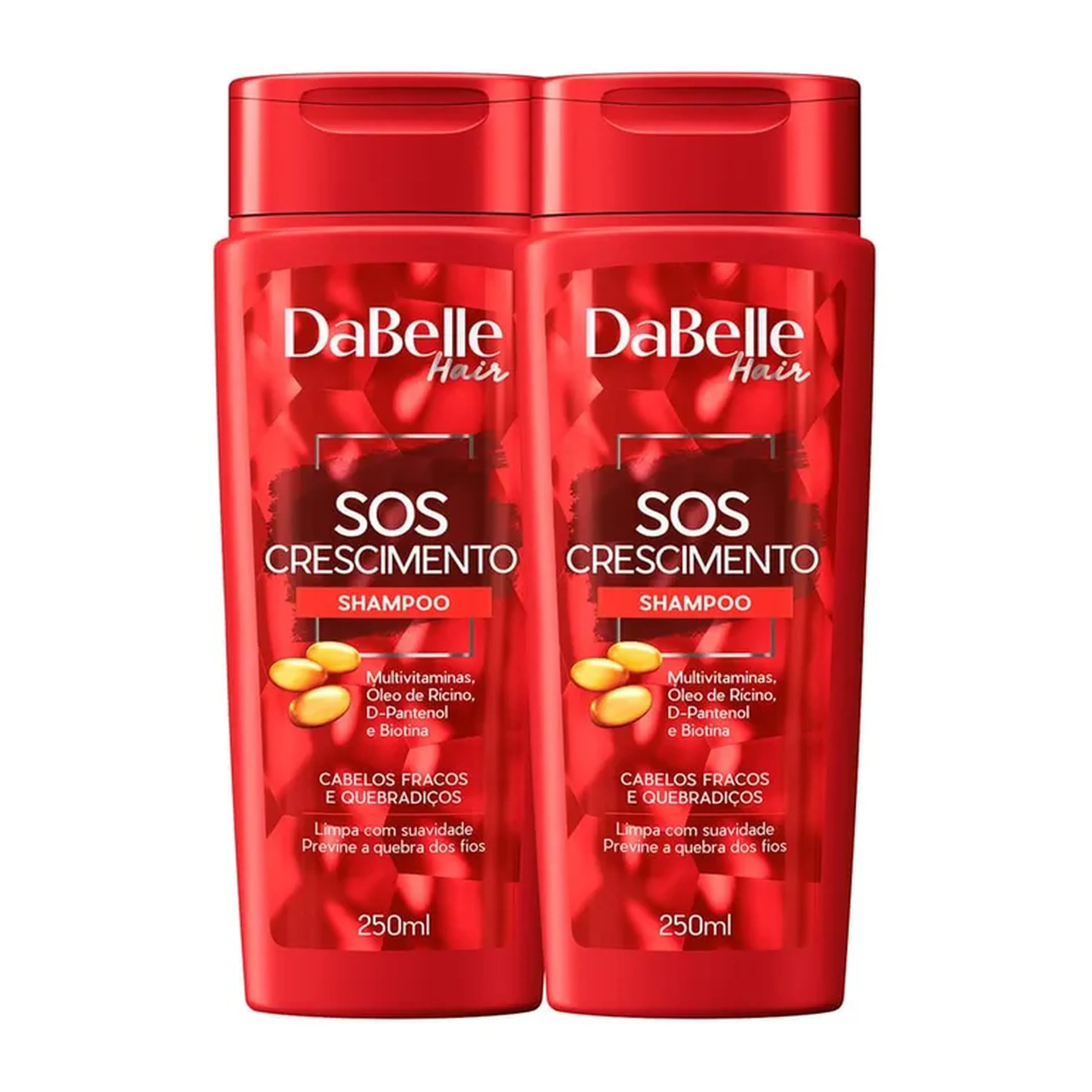 Kit DaBelle Hair SOS Crescimento Duo Shampoo (2 pr imagem