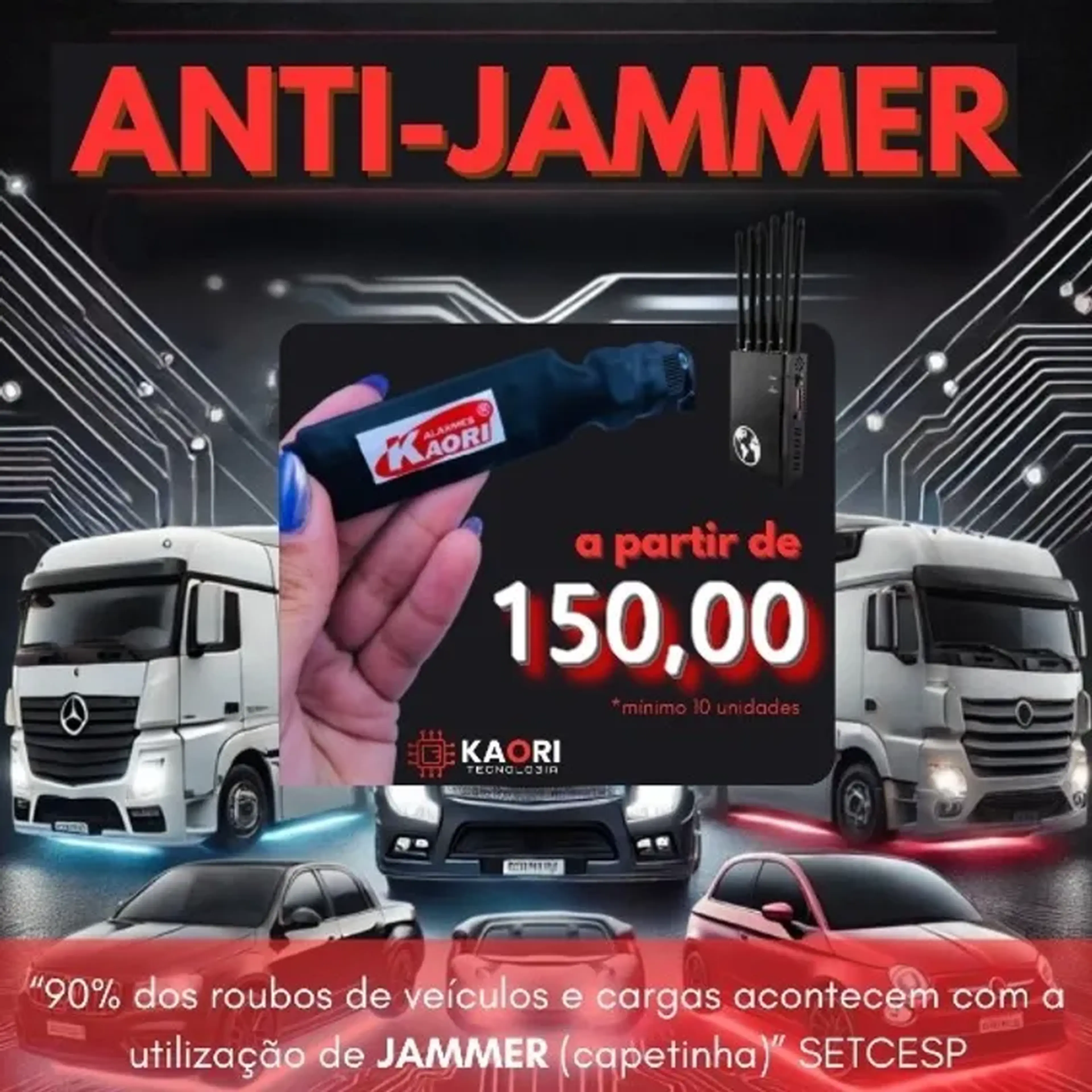 ANTI JAMMER | DETECTOR DE CHUPA CABRA imagem