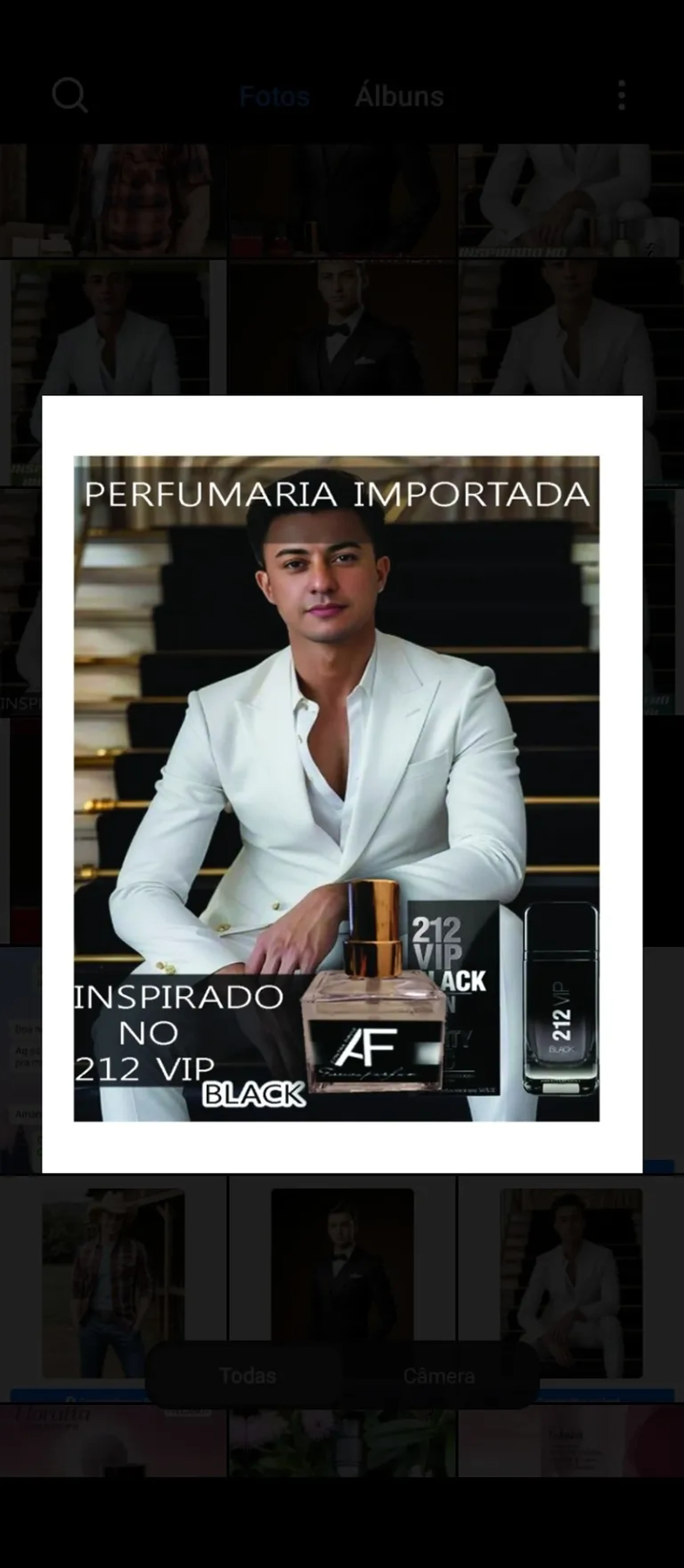 Contratipo do perfume importado 212 VIP Black imagem