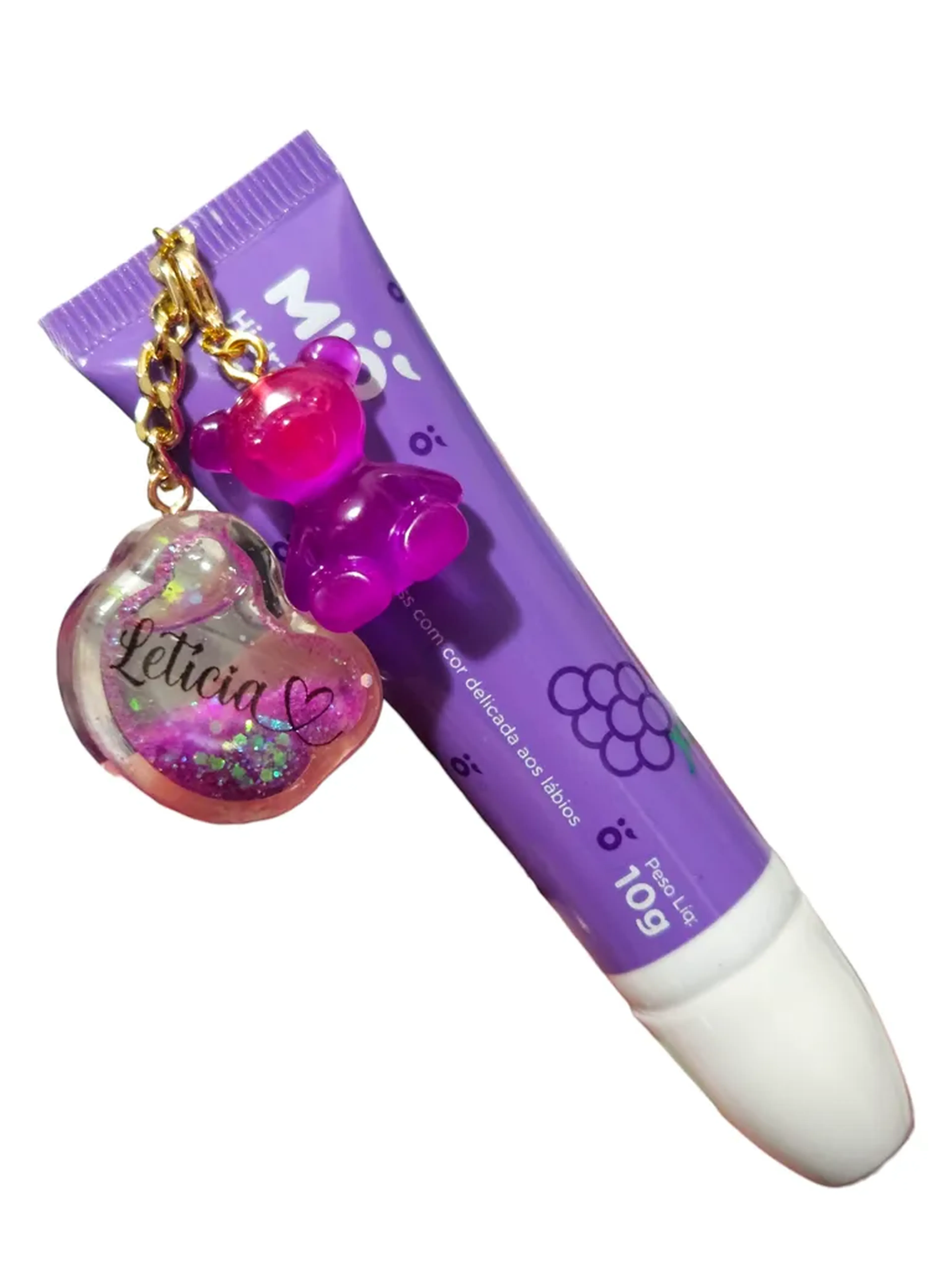 Chaveiro com hidratante labial cheirinho Uva imagem