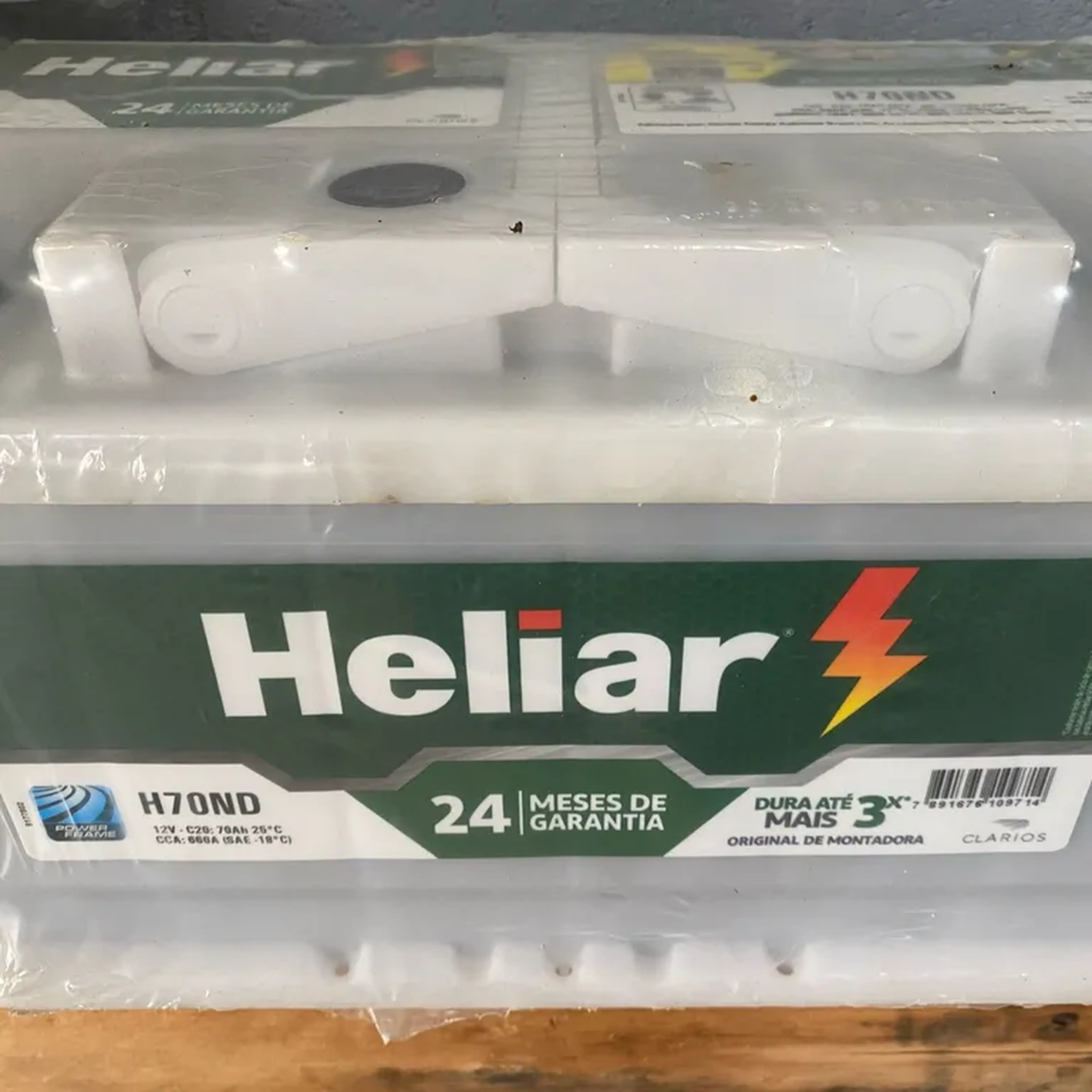 Heliar 12v 70Ah 660A - automotiva - Garantia 24 meses. imagem