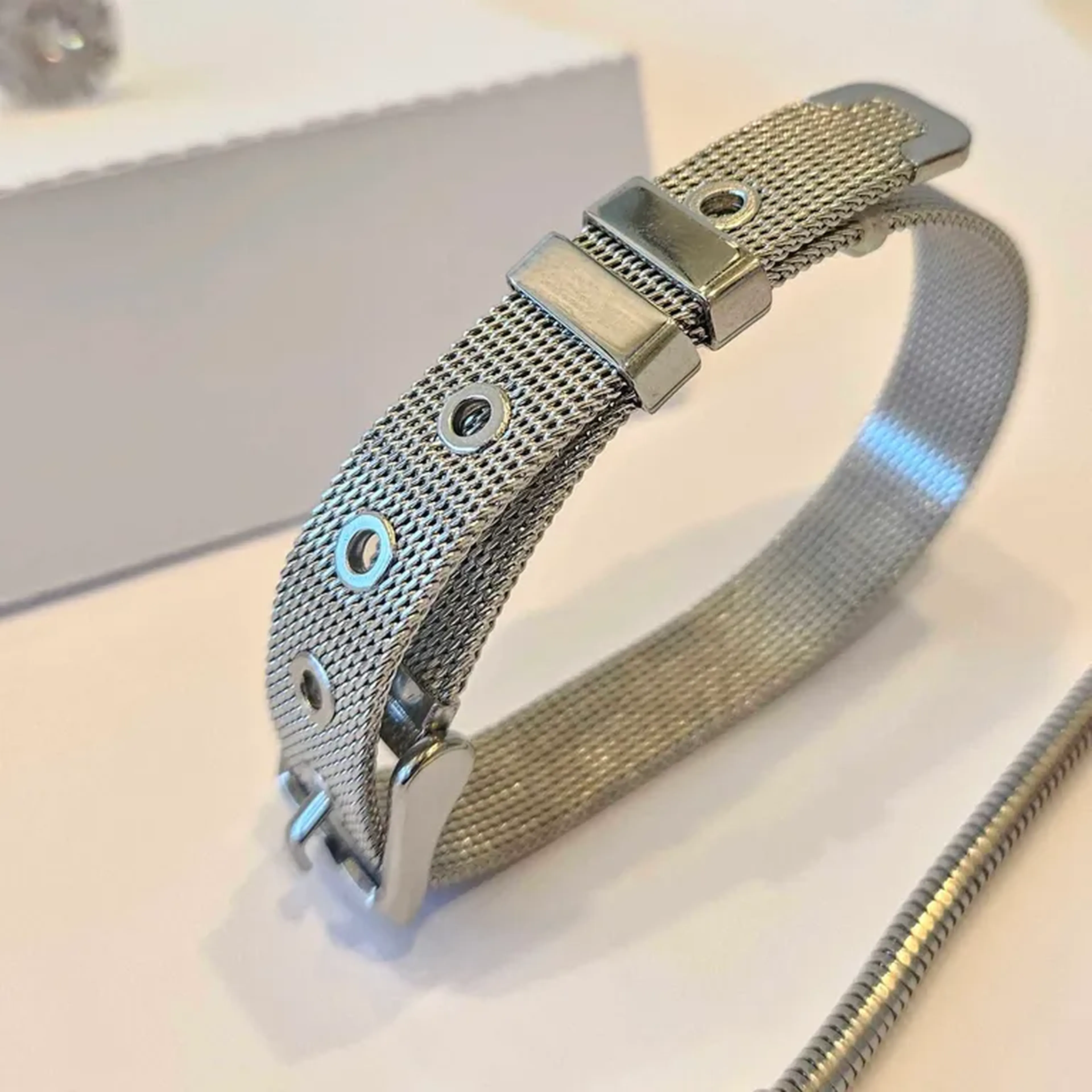 PULSEIRA FIVELA AÇO imagem