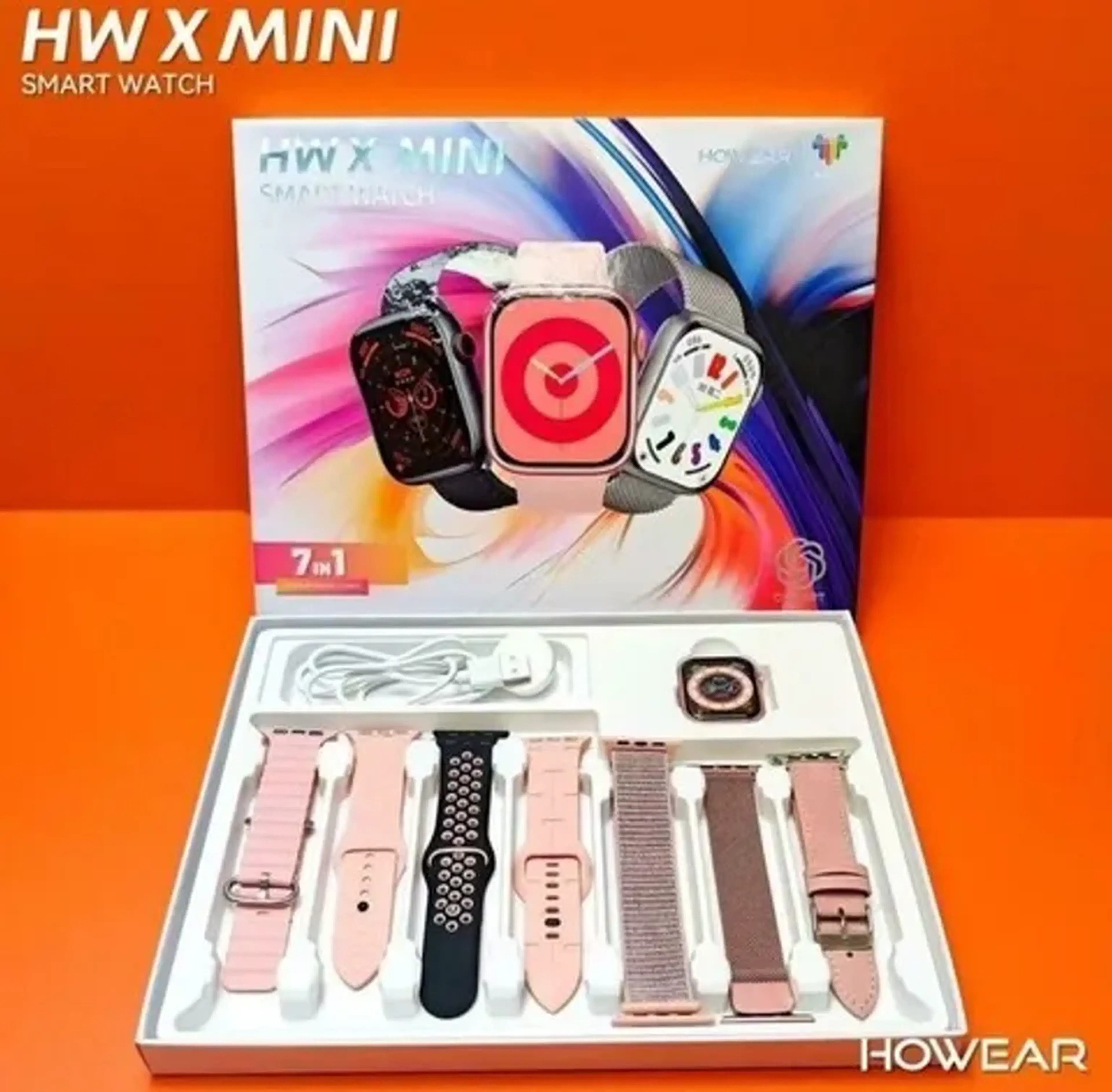 RELÓGIO INTELIGENTE 7 PULSEIRAS TELA AMOLED CHATGPT imagem
