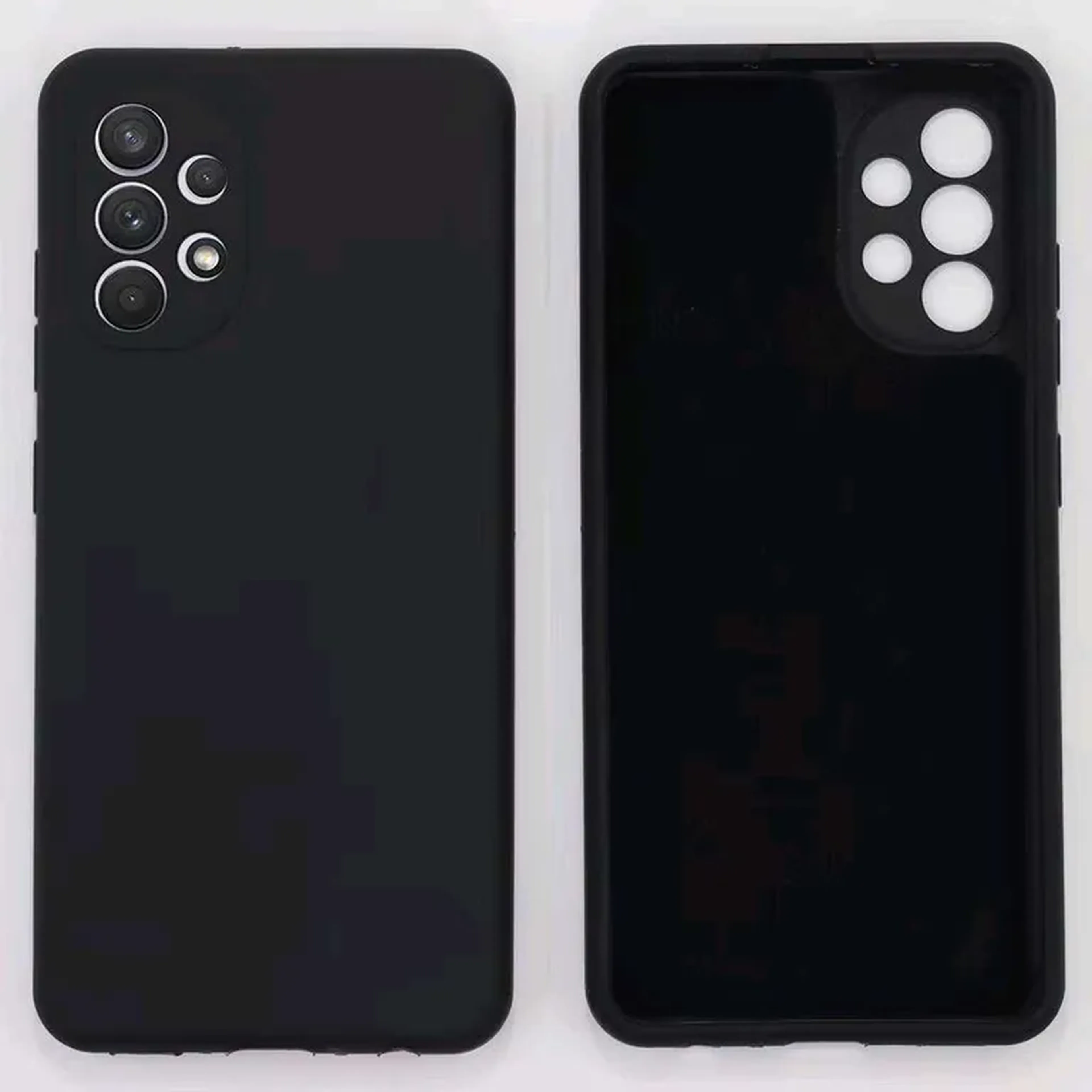 Capinha para Galaxy A13 4G, Silicone Aveludada (PRETA) imagem