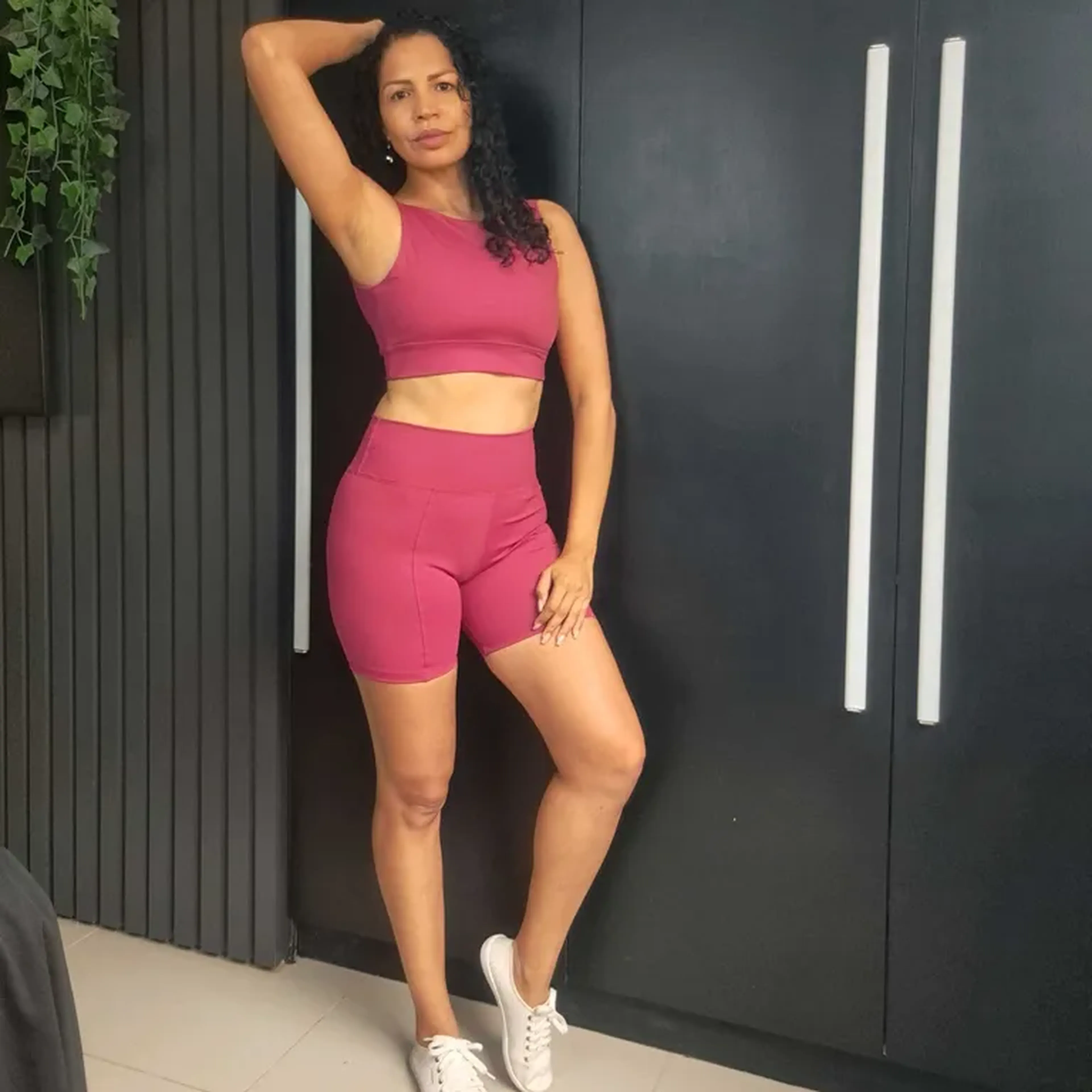 Conjunto de Short Cereja imagem