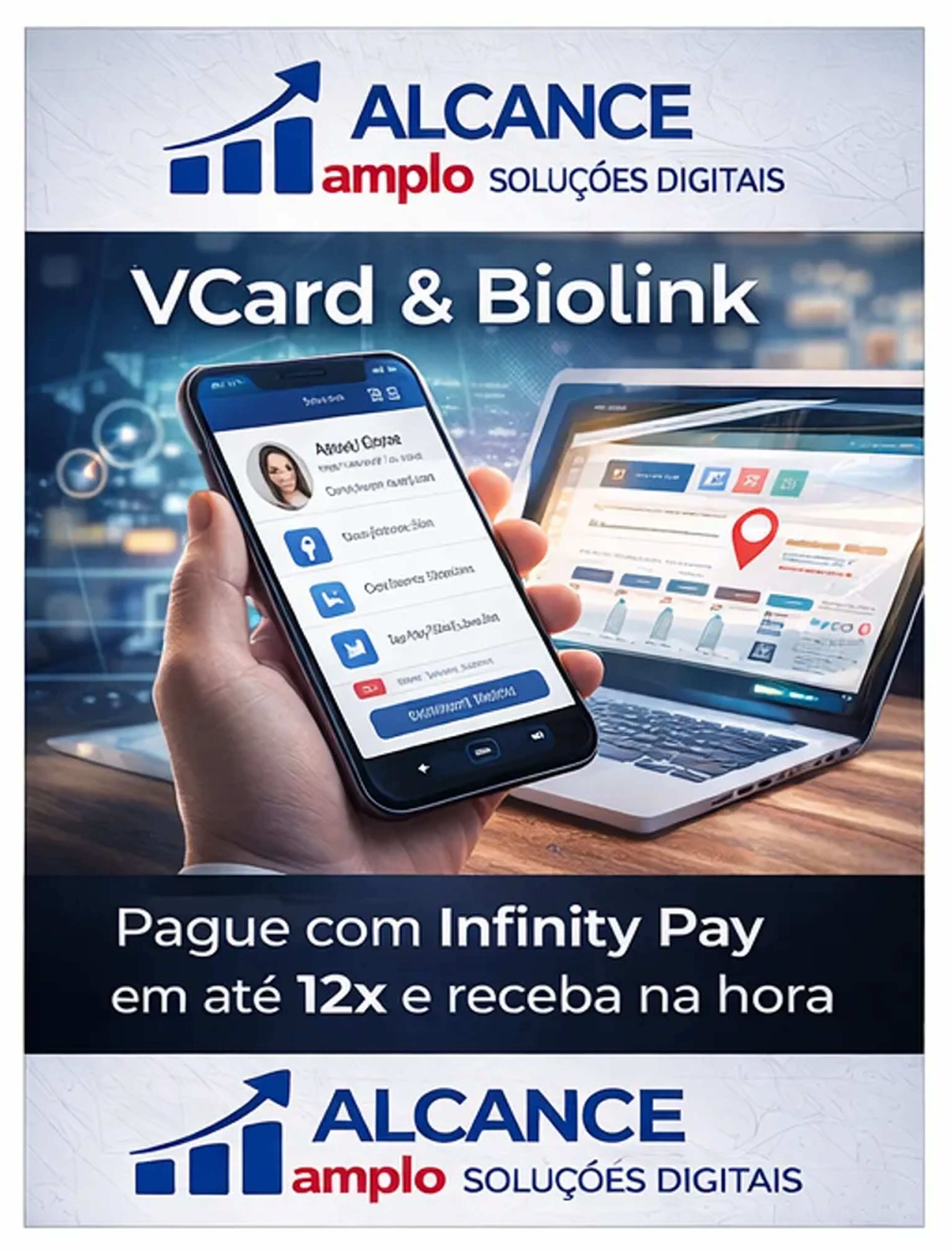 Vcard s Atendimento humano Criação Anuidade imagem