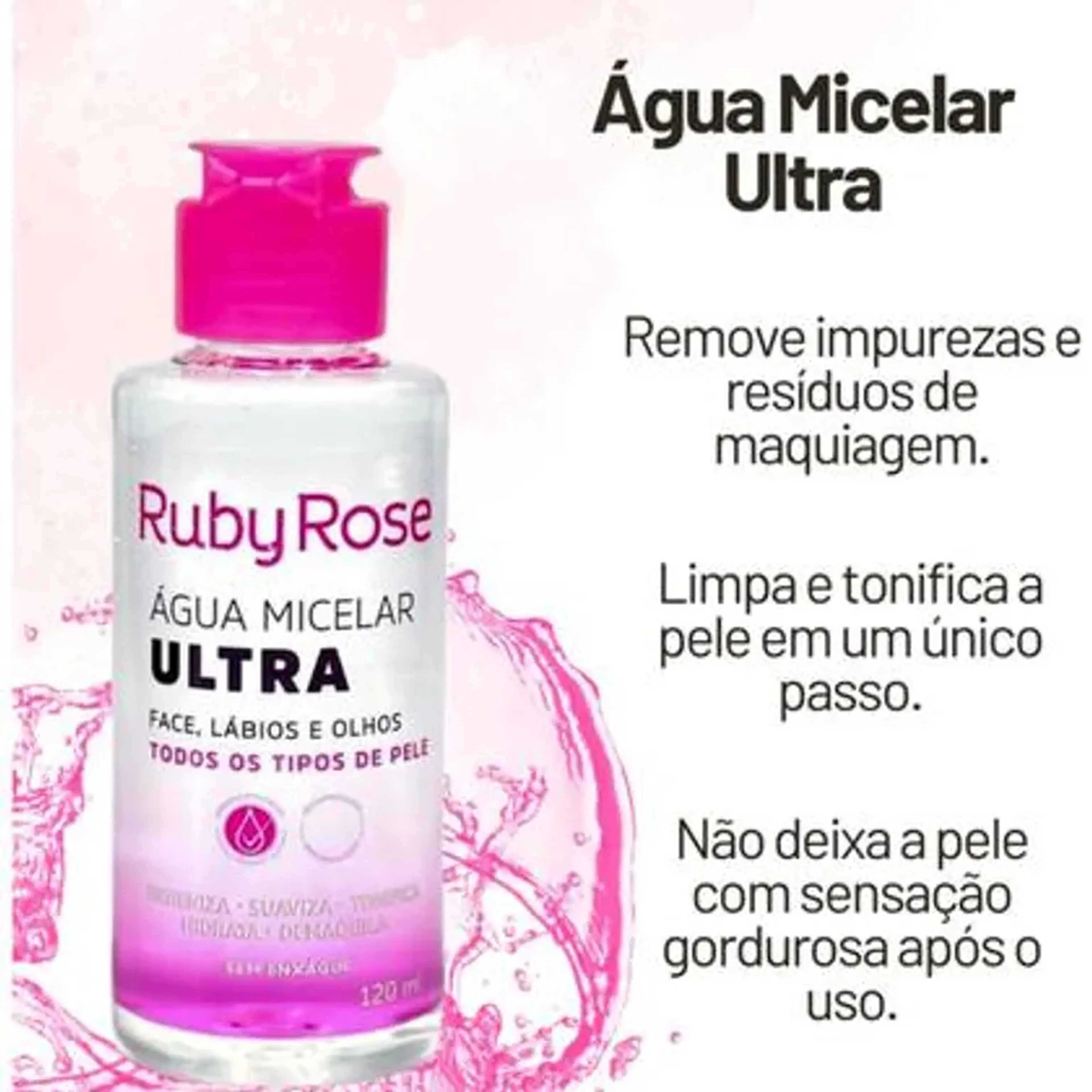 Água Micelar Ruby Rose imagem