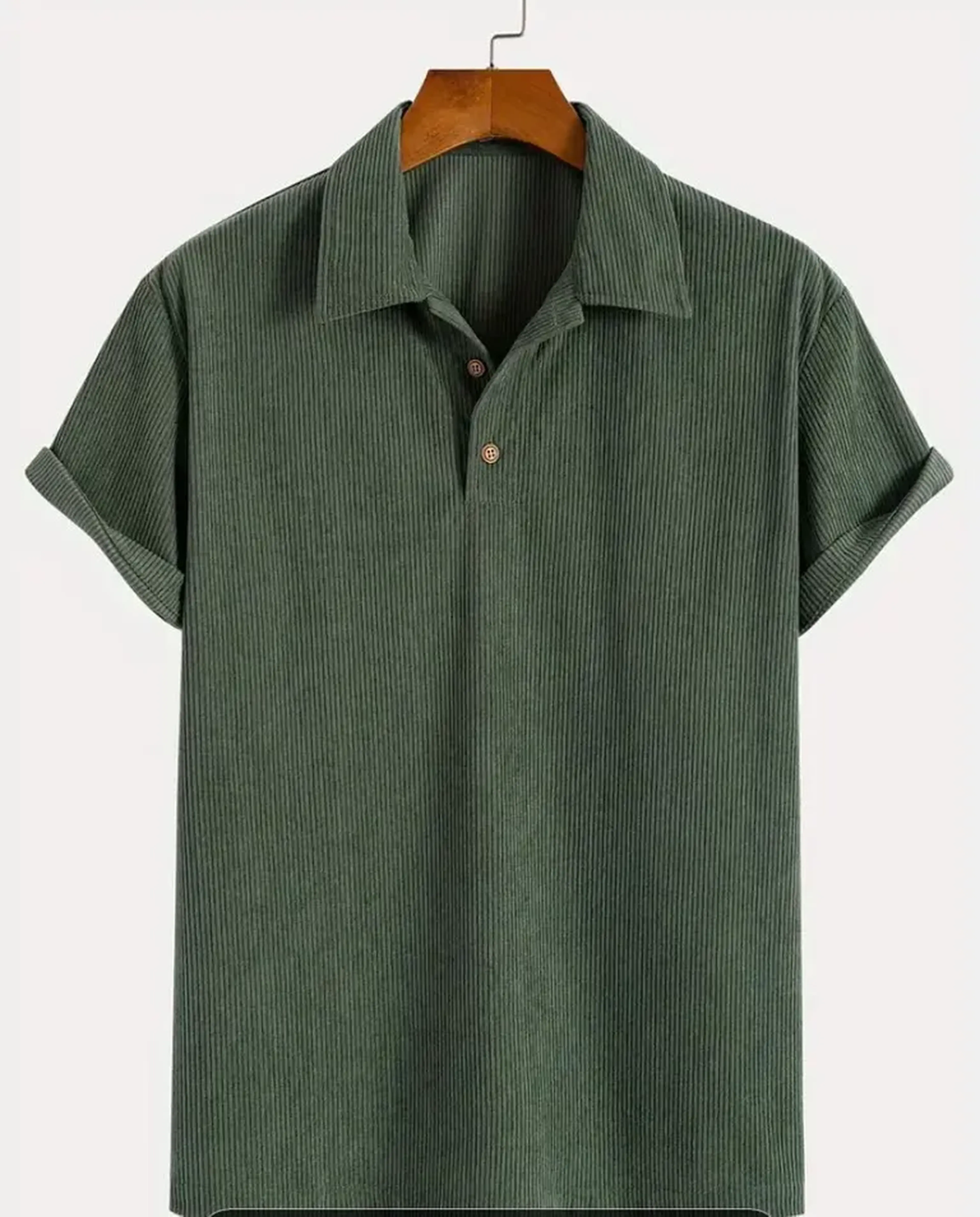 Camisa Casual Cotelê Masculina imagem