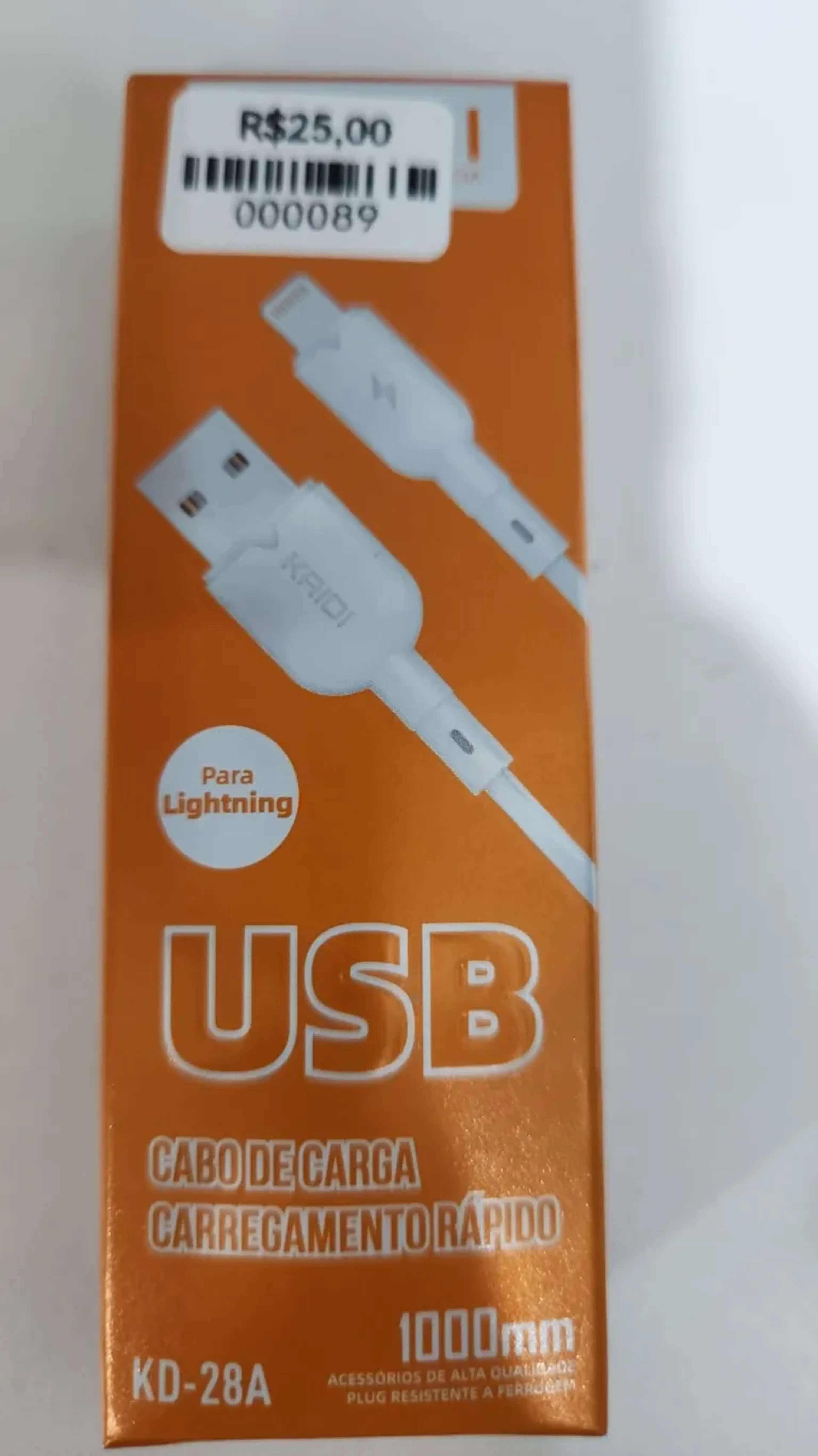 CABO DE CARGA TIPO USB - LIGHTNING imagem