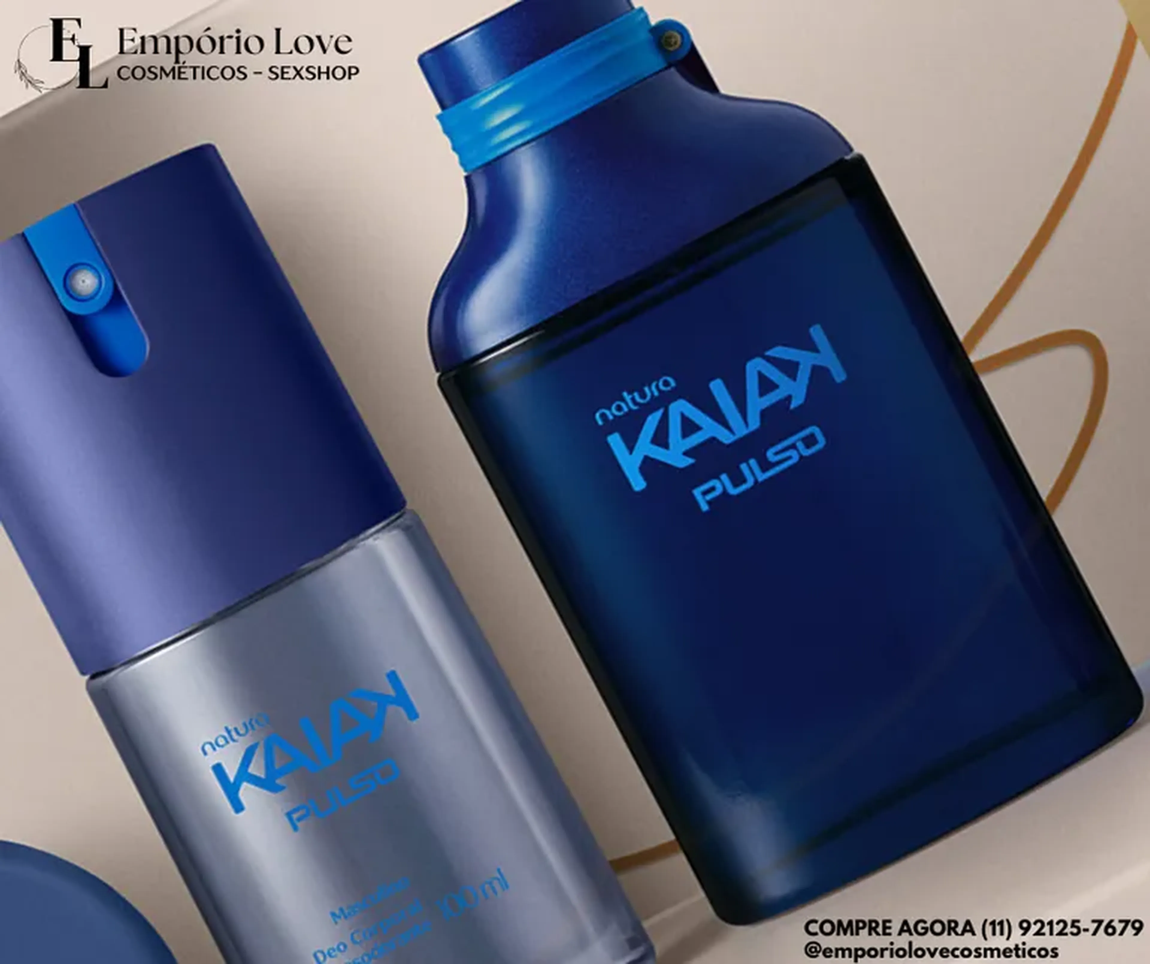 Combo Colônia Kaiak Pulso + Deo Corporal 100ml imagem