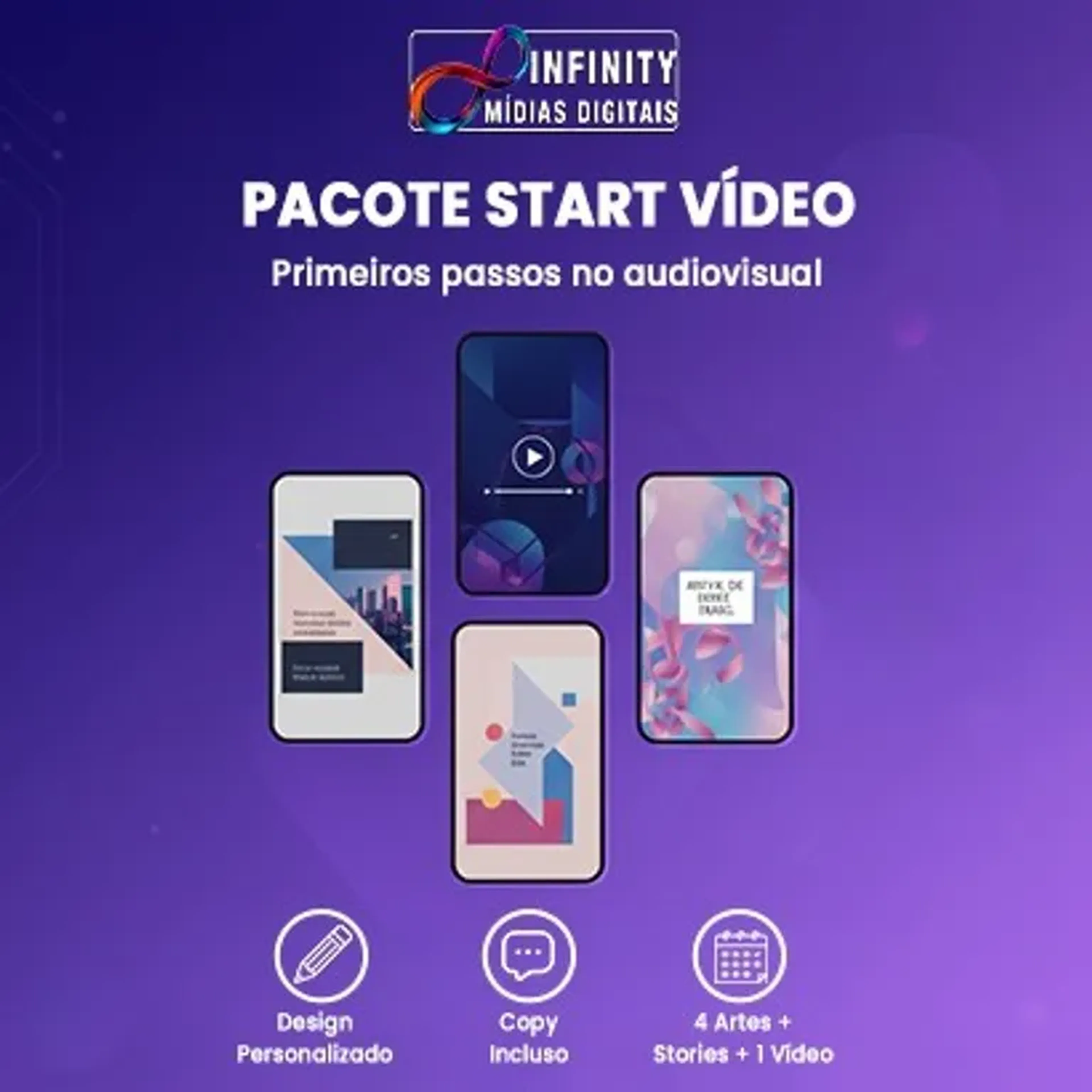 Pacote Start Vídeo Infinity (Primeiros passos no audiovisual) imagem