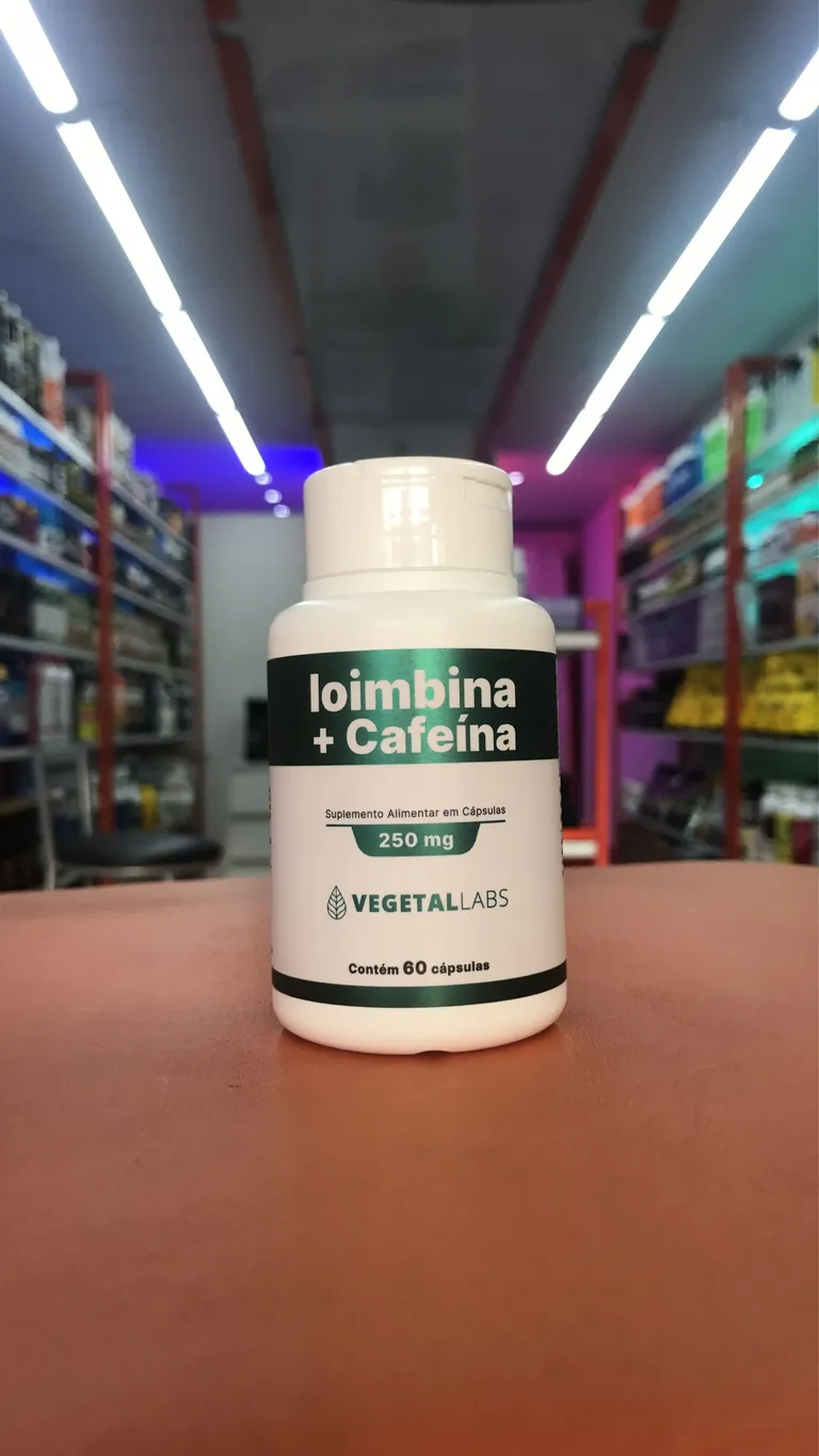 Ioimbina + Cafeína Vegeteal Labs 250mg 60caps imagem
