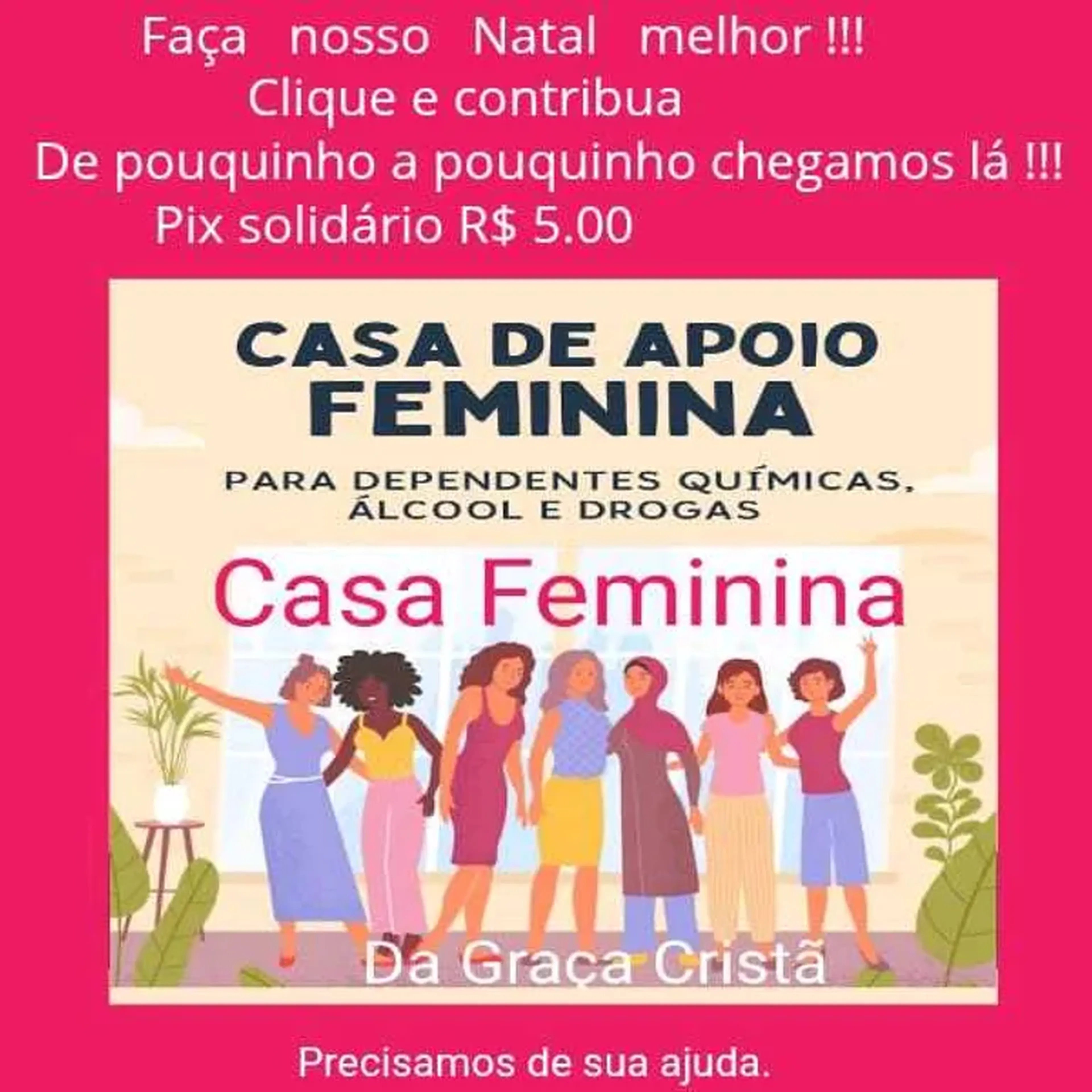 Contribua para um Natal bem Melhor Pix solidária 5 reais imagem