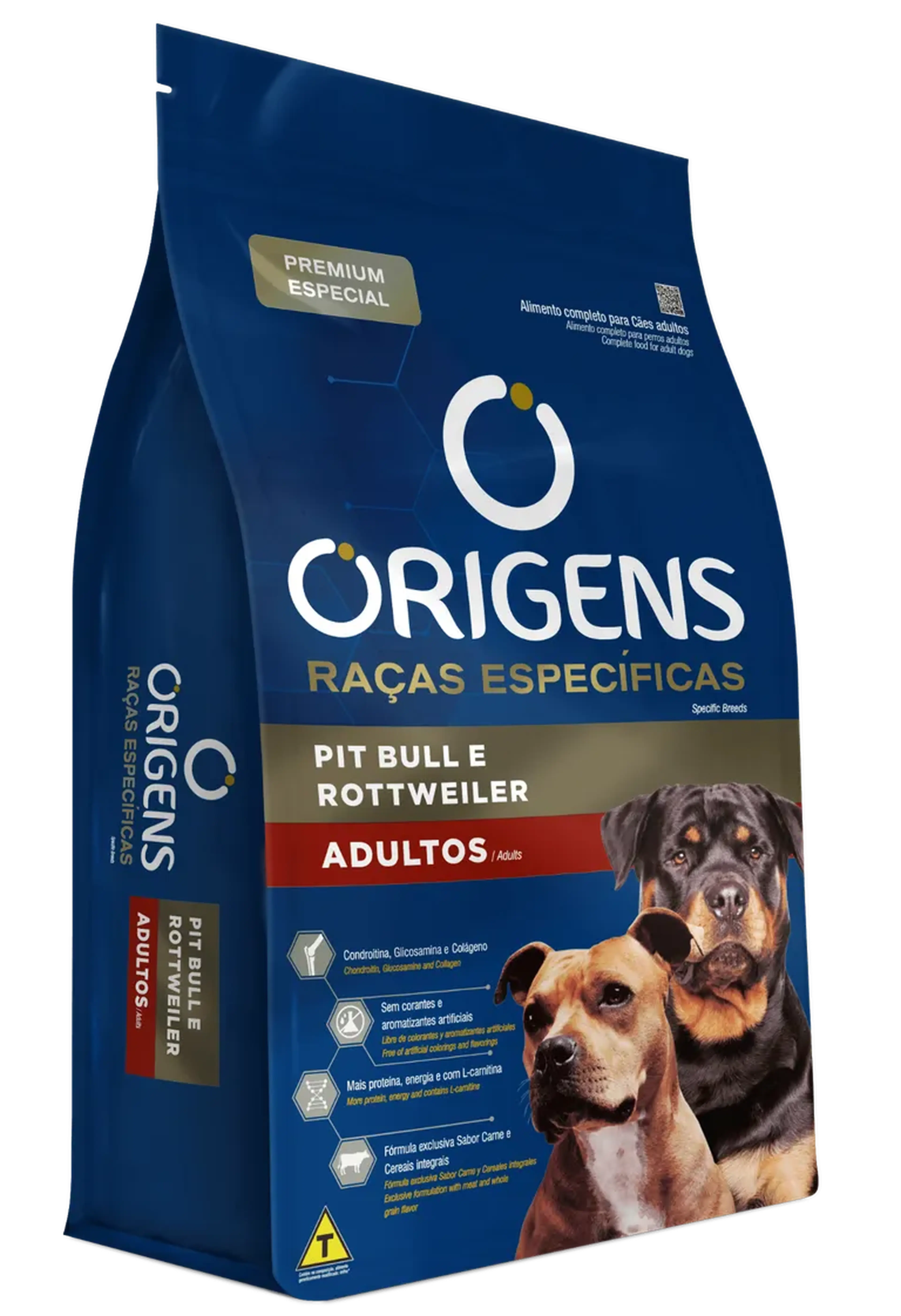 ORIGENS ADULTO PIT BULL E ROTTWEILER 15KG imagem