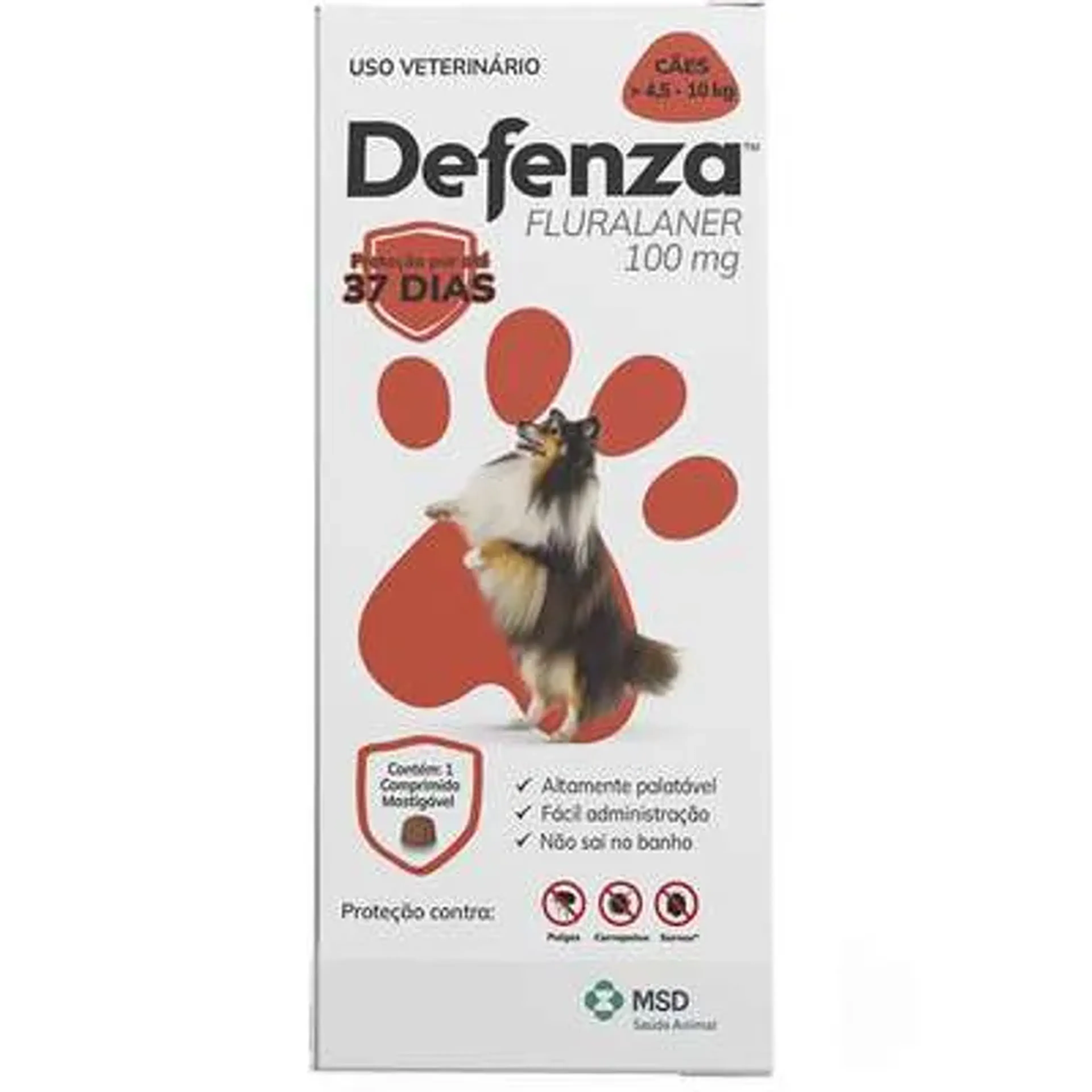 DEFENZA 100MG PARA CÃES (4,5 A 10KG) imagem