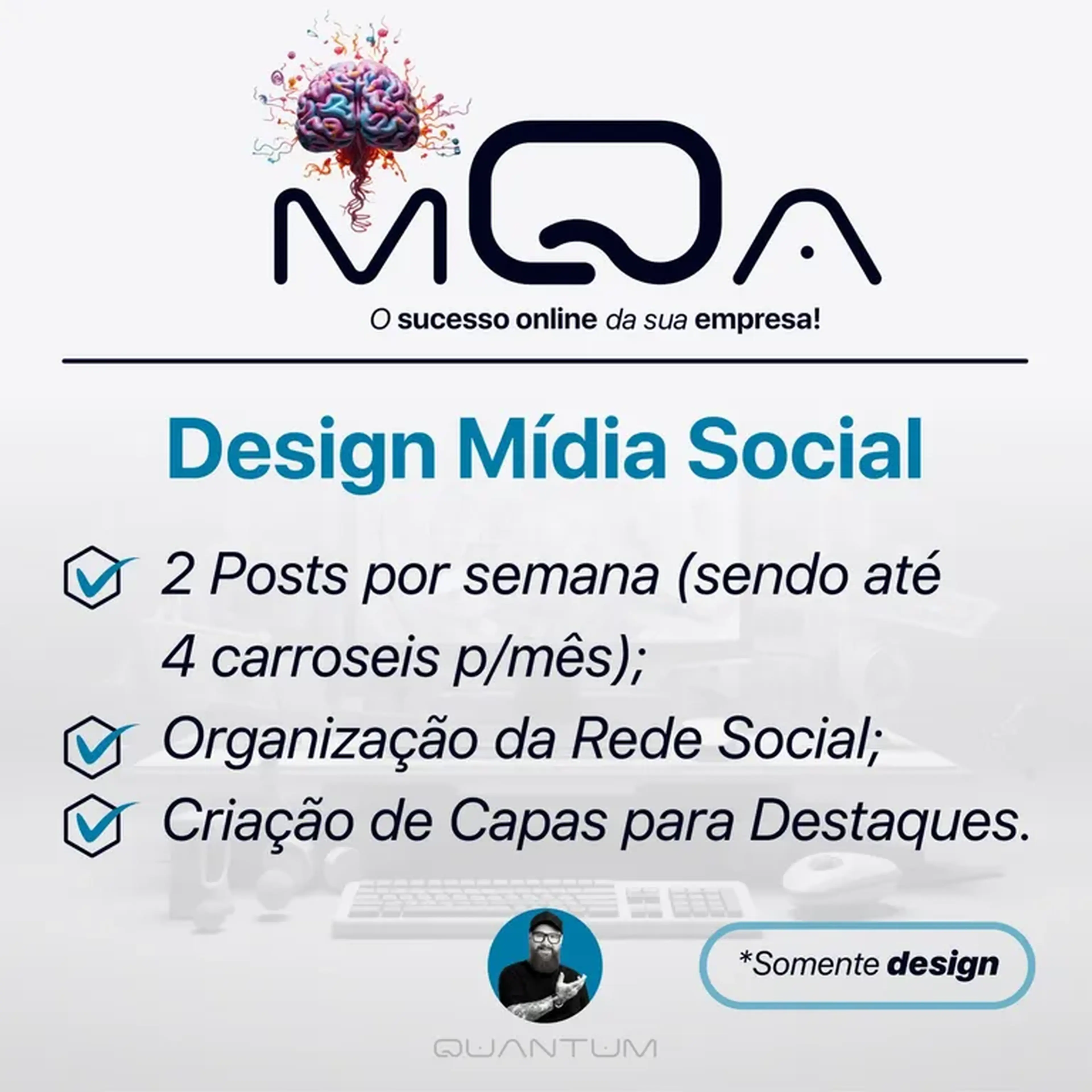 Design Gráfico Rede Social - 8 Posts Mensais imagem